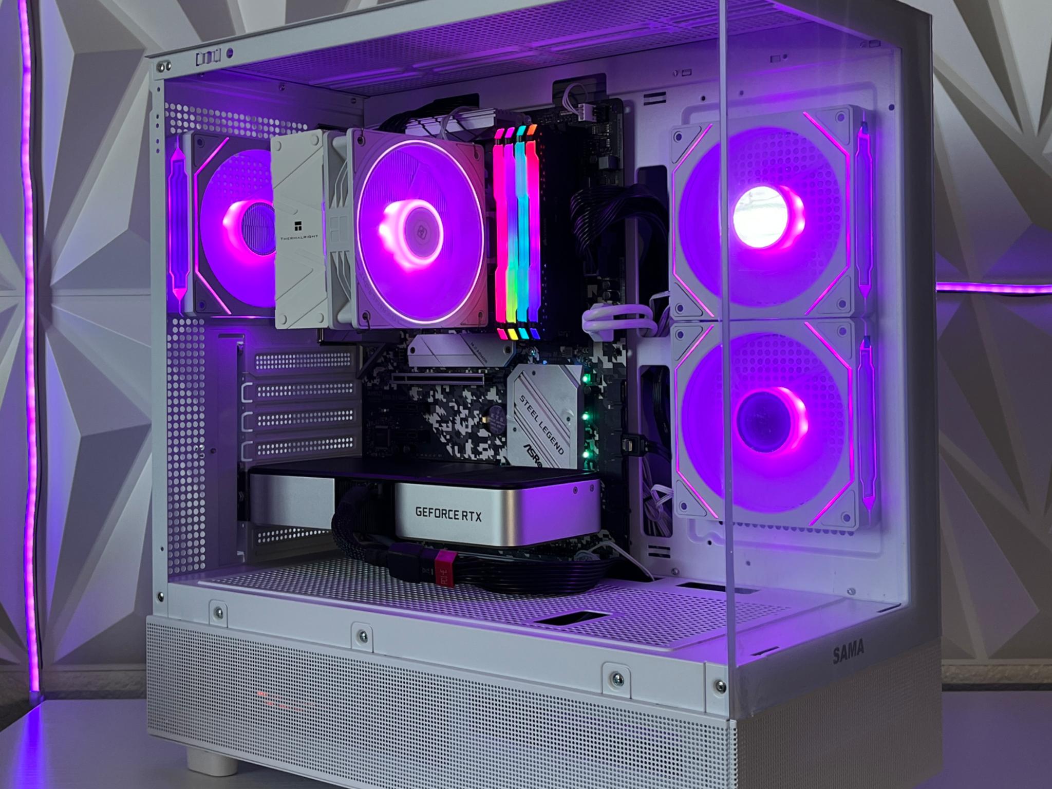 RTX 3060 Ti 8GB, Ryzen 5 5600X, 32GB RAM | White RGB Gaming Computer/PC
