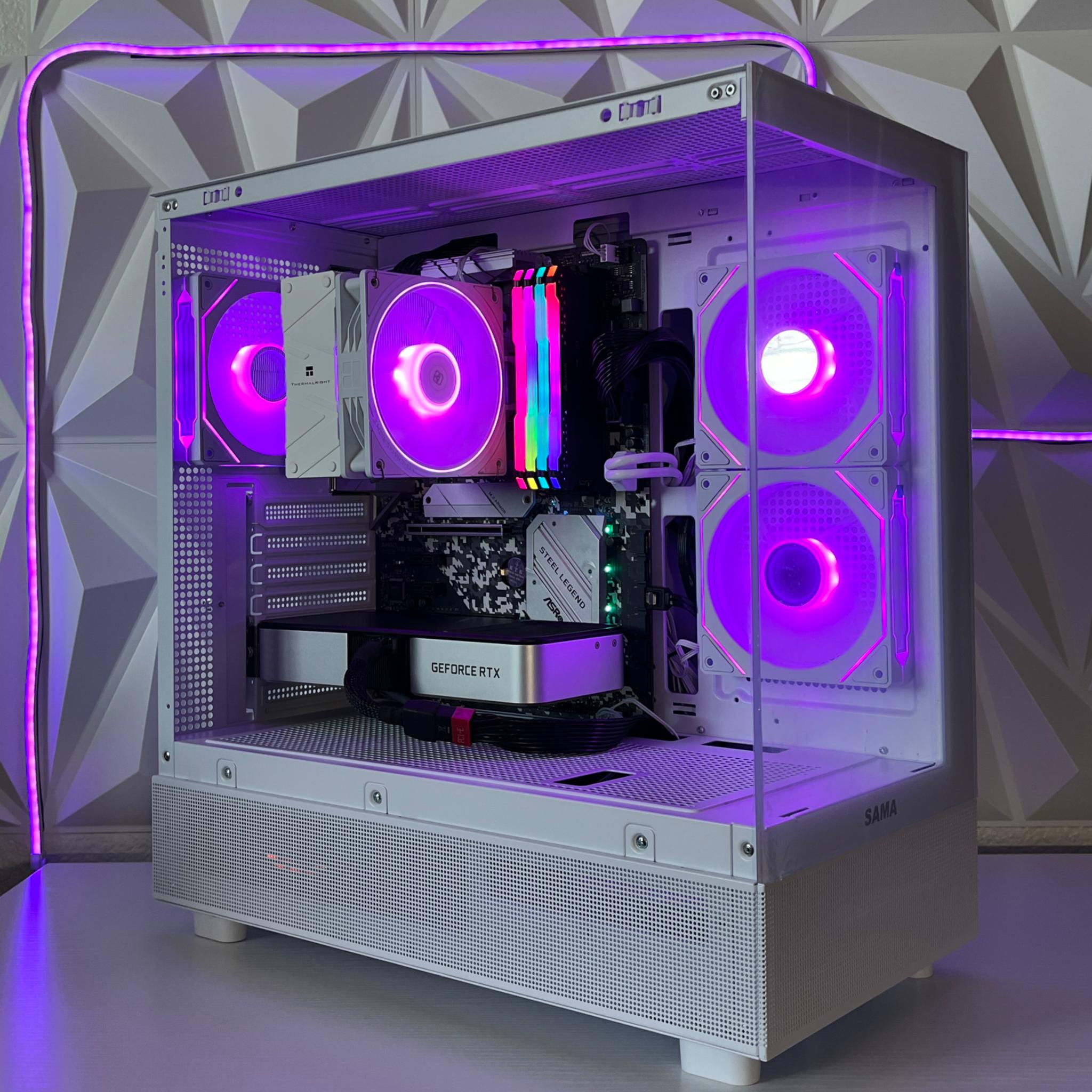 RTX 3060 Ti 8GB, Ryzen 5 5600X, 32GB RAM | White RGB Gaming Computer/PC
