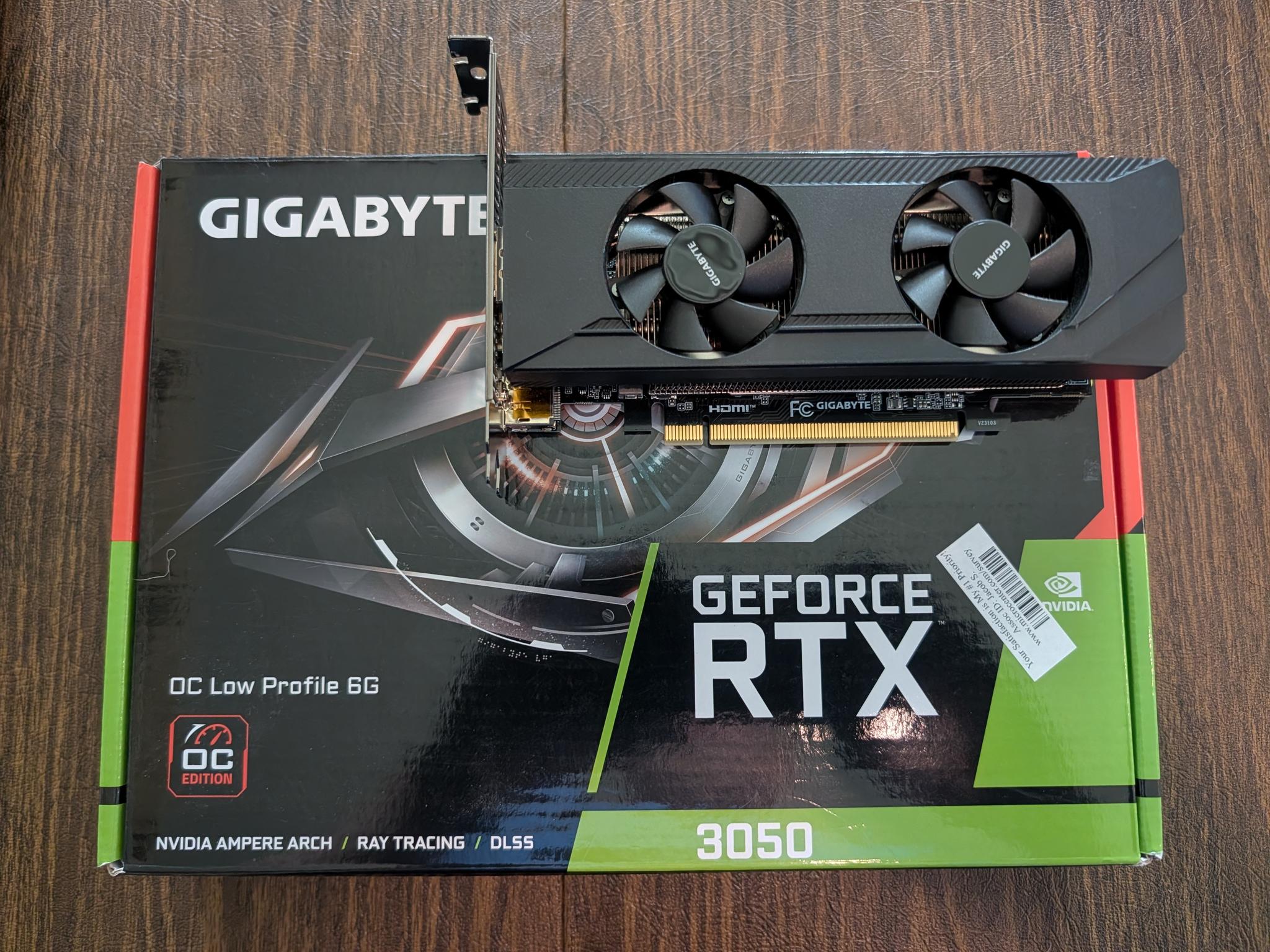 GIGABYTE GeForce RTX 3050 OC Low Profile 6GB GDDR6