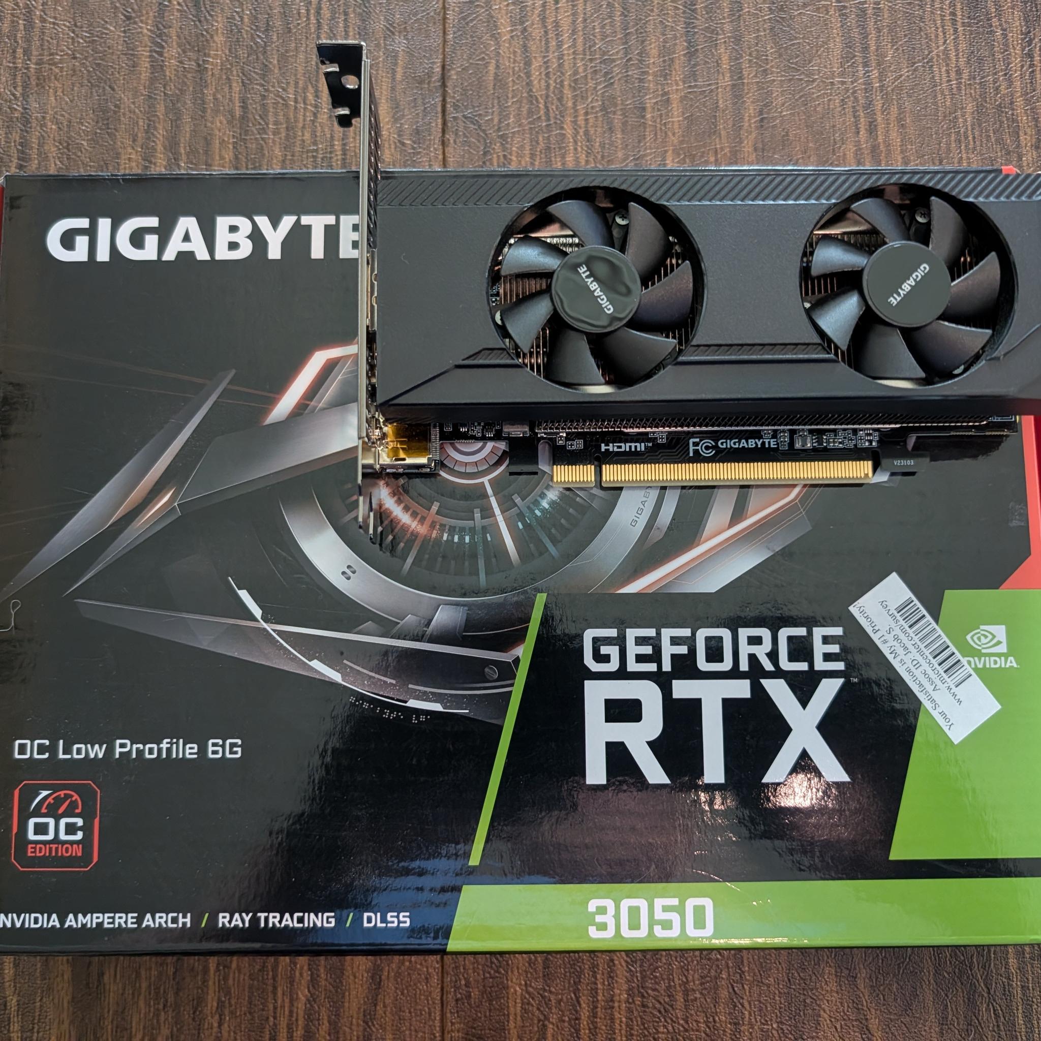 GIGABYTE GeForce RTX 3050 OC Low Profile 6GB GDDR6