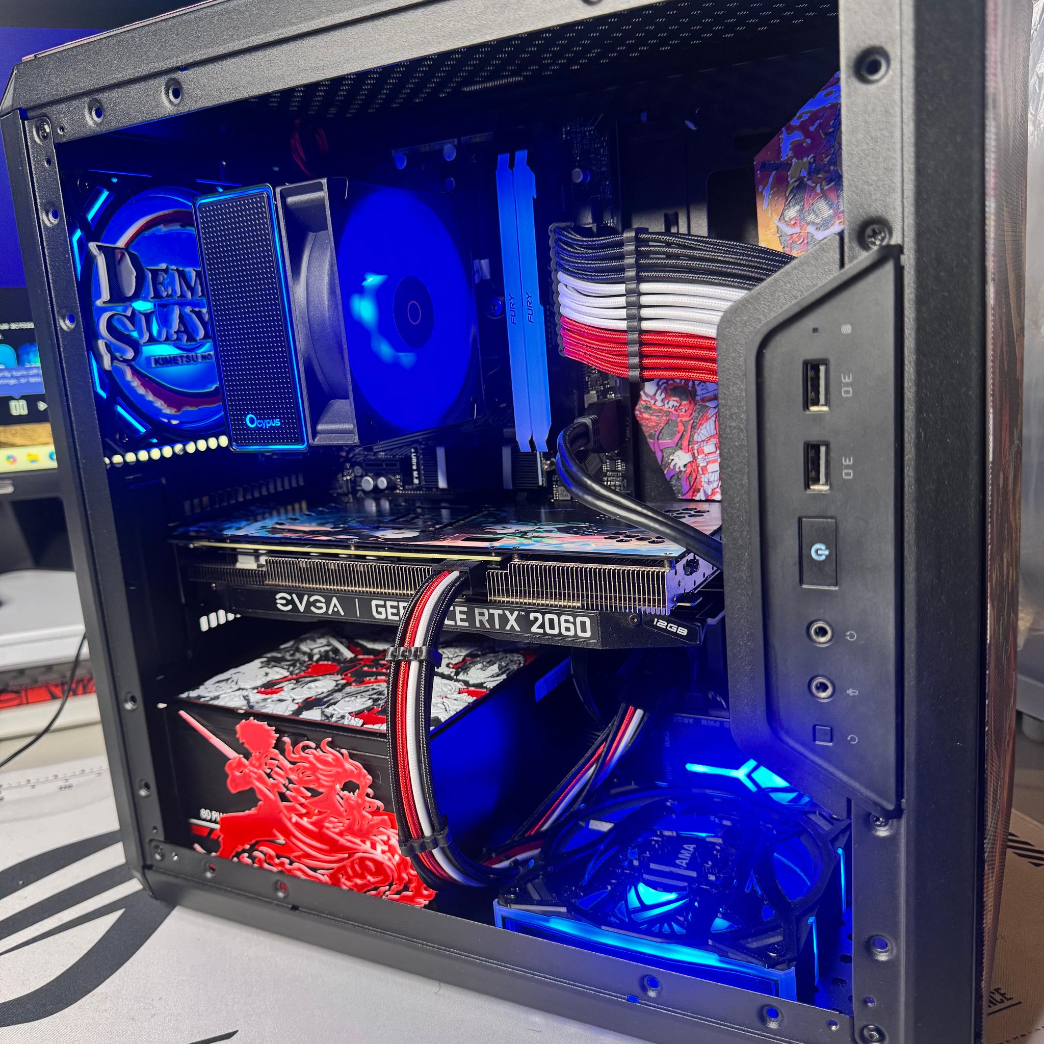GeForce RTX 2060 12GB Custom Gaming PC - Ryzen 5 5500, 32GB RAM, 512GB NVMe SSD
