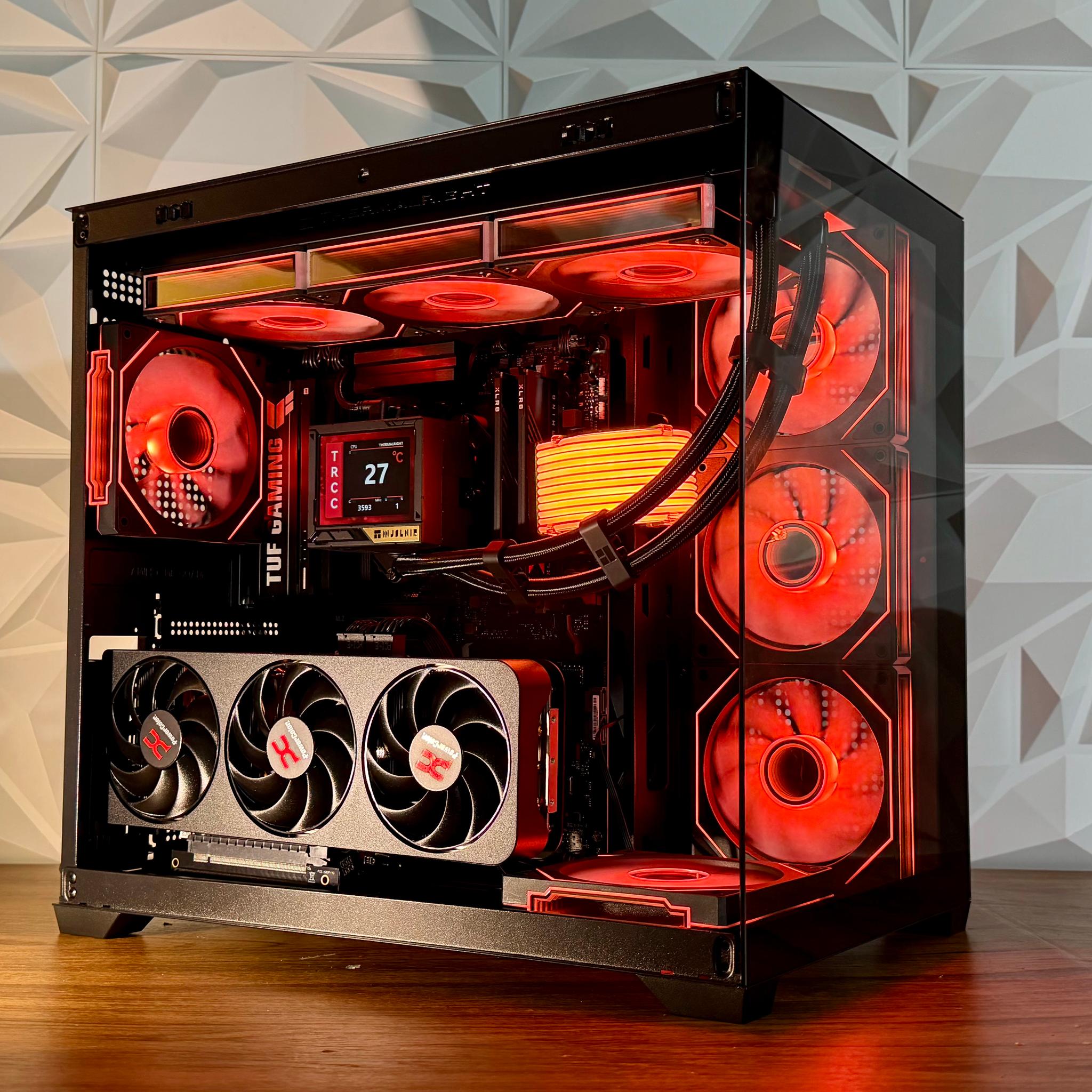 🔥RX 9070 XT | Ryzen  7900X/9800x3d | 32GB DDR5 | 1TB NVMe | LCD AIO | W11 Pro "Fireflare Phantom"🔥