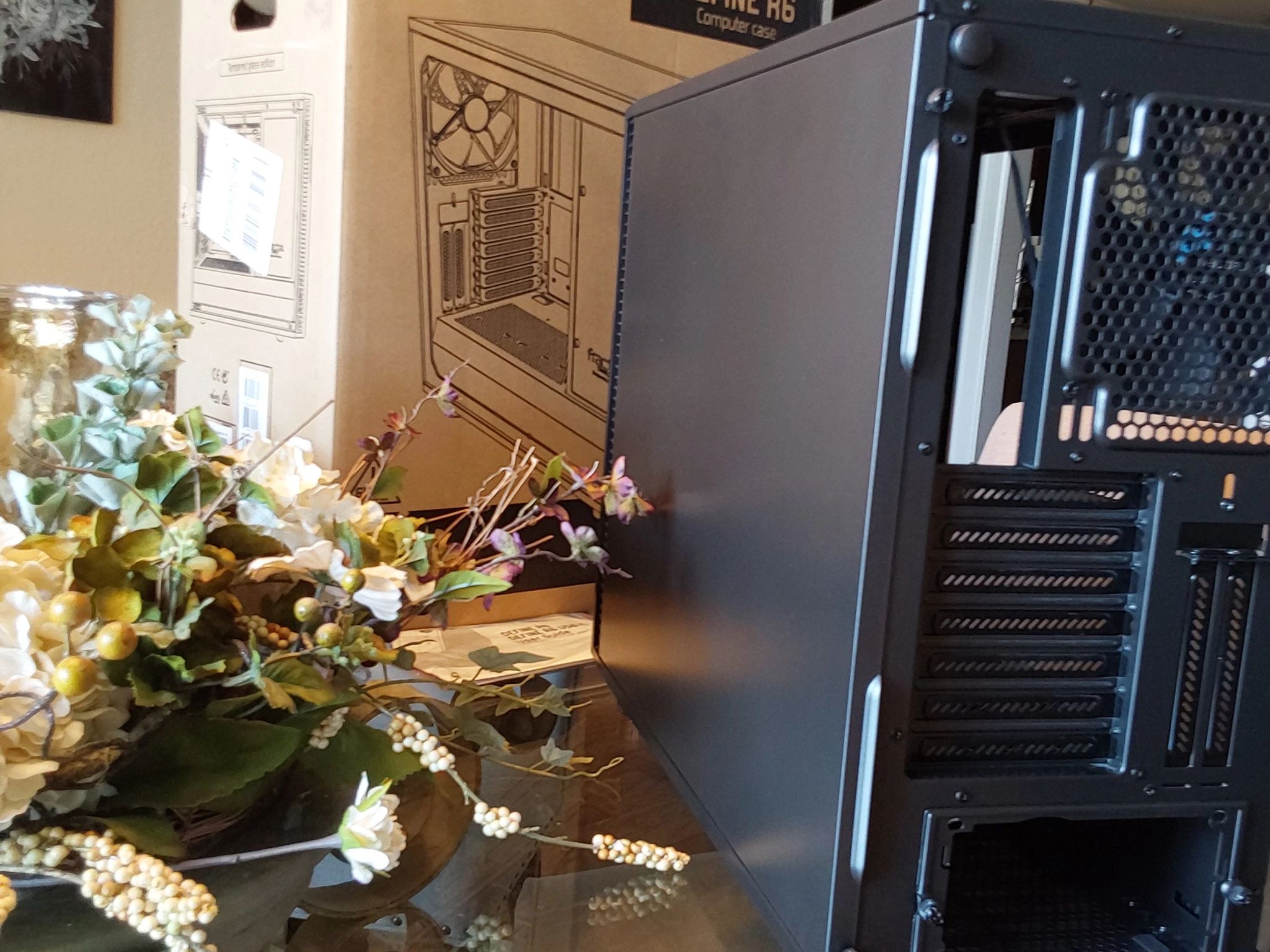 Fractal Design Define R6 - Mid Tower Computer Case - Gunmetal Grey, Tempered Glass