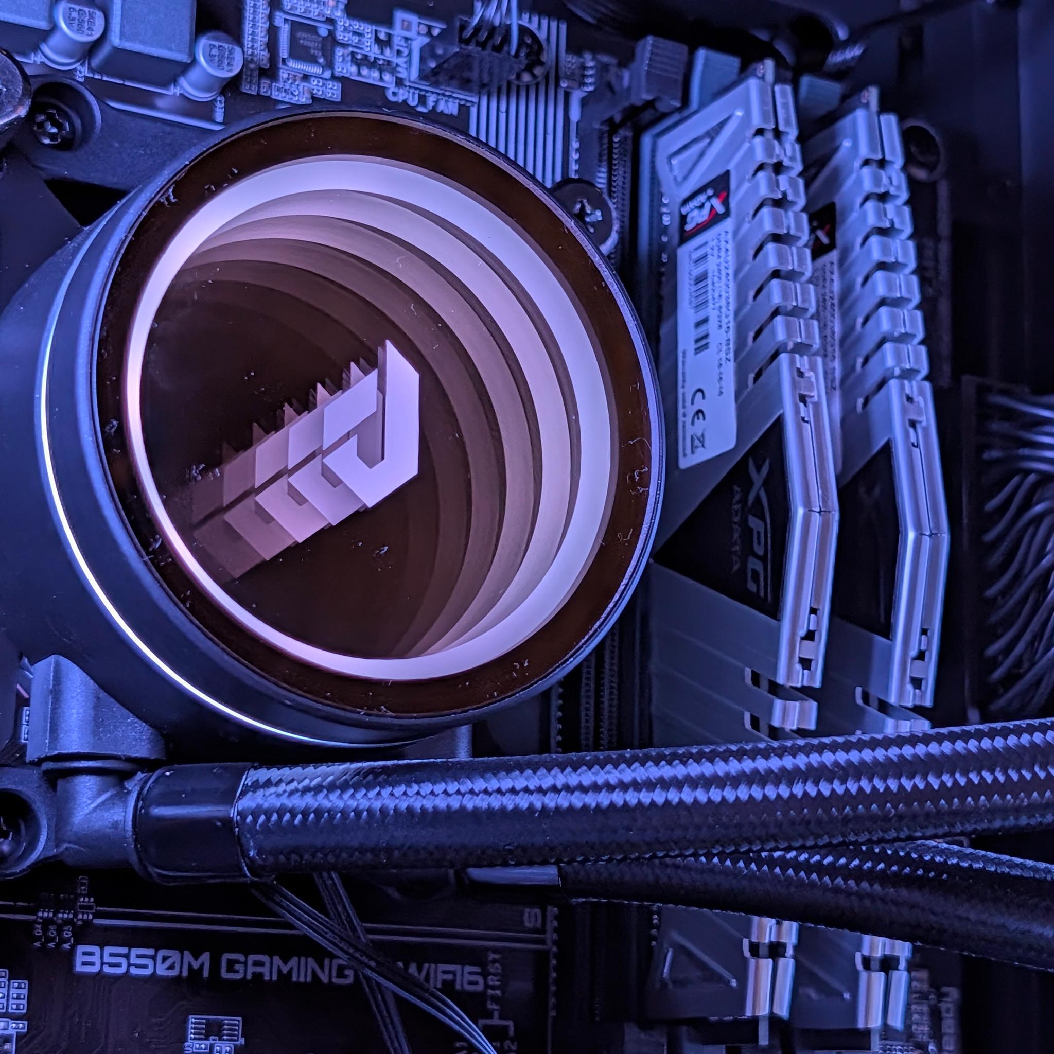 Liquid Cooled Gaming PC | RTX 5060 / Ryzen 5 / 16GB DDR4 / 1TB NVMe / Wi-Fi