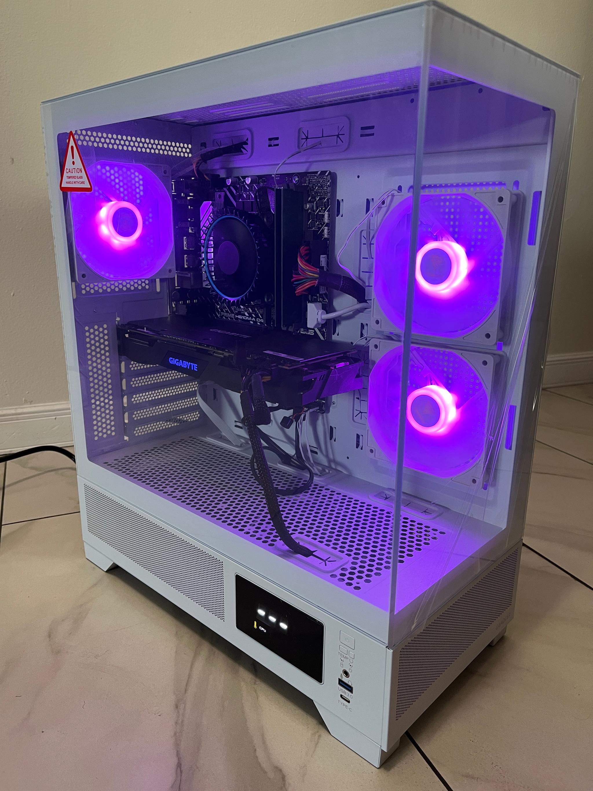 NVIDIA RTX 2070, Intel Core i3-12100, 16GB RAM, 4.2 TB Storage, High FPS Gaming PC w/Wi-Fi & BT
