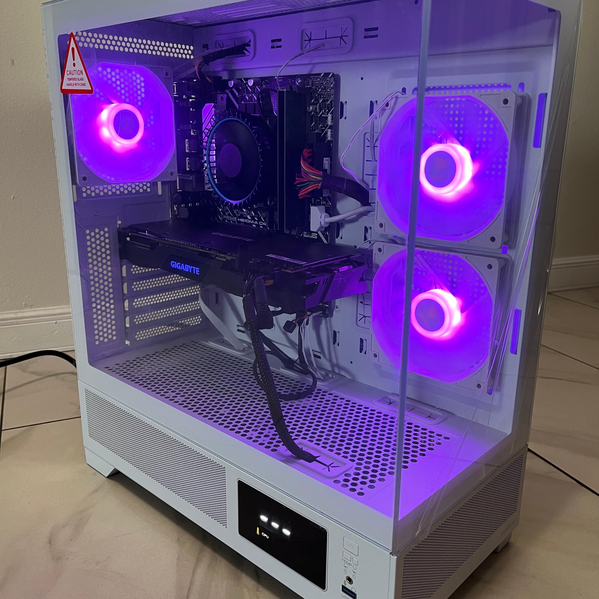 NVIDIA RTX 2070, Intel Core i3-12100, 16GB RAM, 4.2 TB Storage, High FPS Gaming PC w/Wi-Fi & BT
