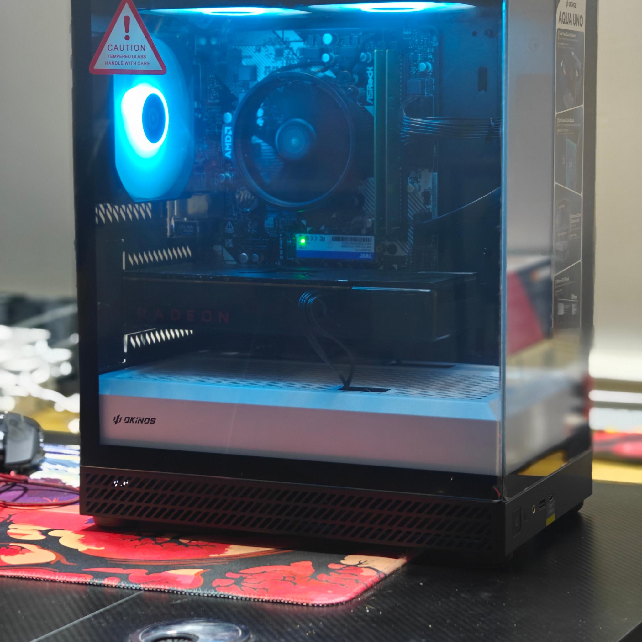 1080P WORKSTATION PC|AMD RYZEN 5 2600|16GB DDR4 3200|1TB NVME SSD|AMD RX 480 8GB|WINDOWS 11 HOME