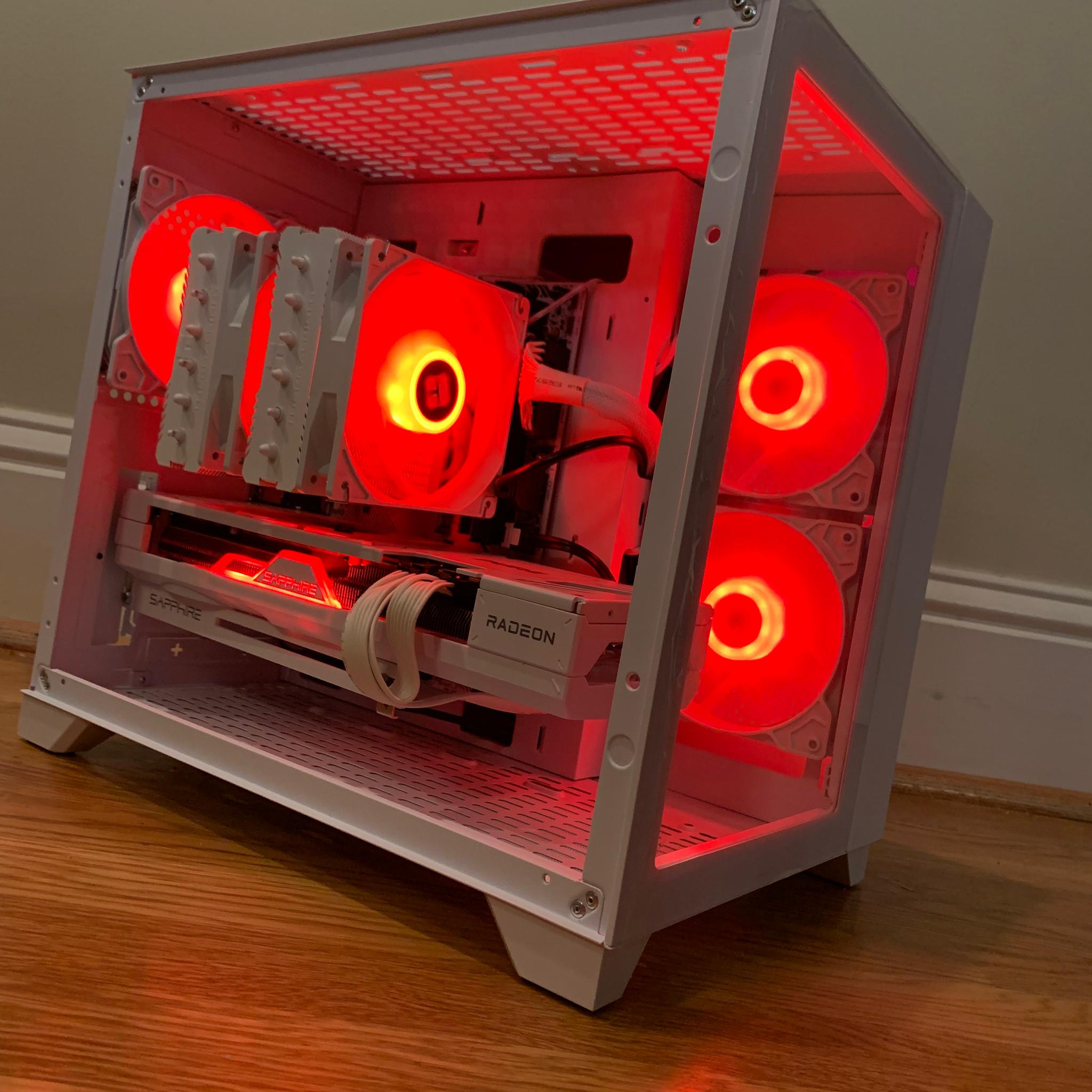 NEW RX 7700 XT i5 12600KF 32GB DDR5 1440p GAME/STREAMING PC 1000GB SSD WHITE ARGB WINDOWS 10 CUSTOM