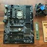 Asrock z370 Motherboard/Pentium Gold G5420/4gb RAM/ CPU Cooler