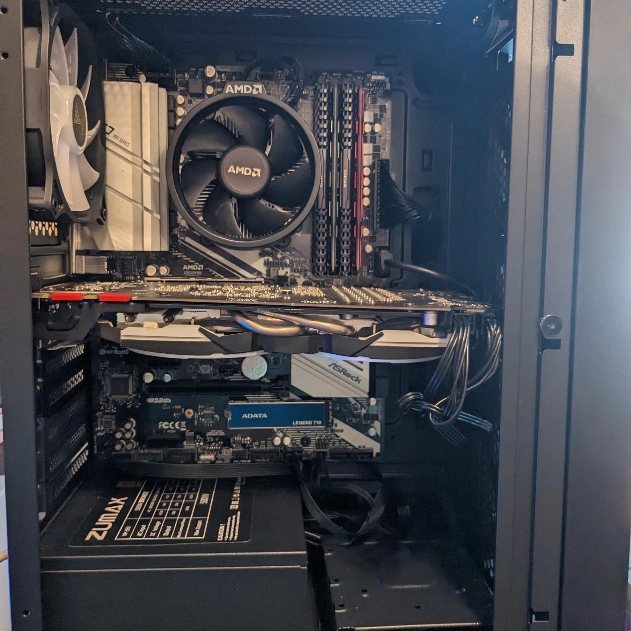 FREE SHIP||Ryzen 7 3700X, GTX 1080 8GB, 32GB DDR4, 1TB NVMe, Win11, ARGB