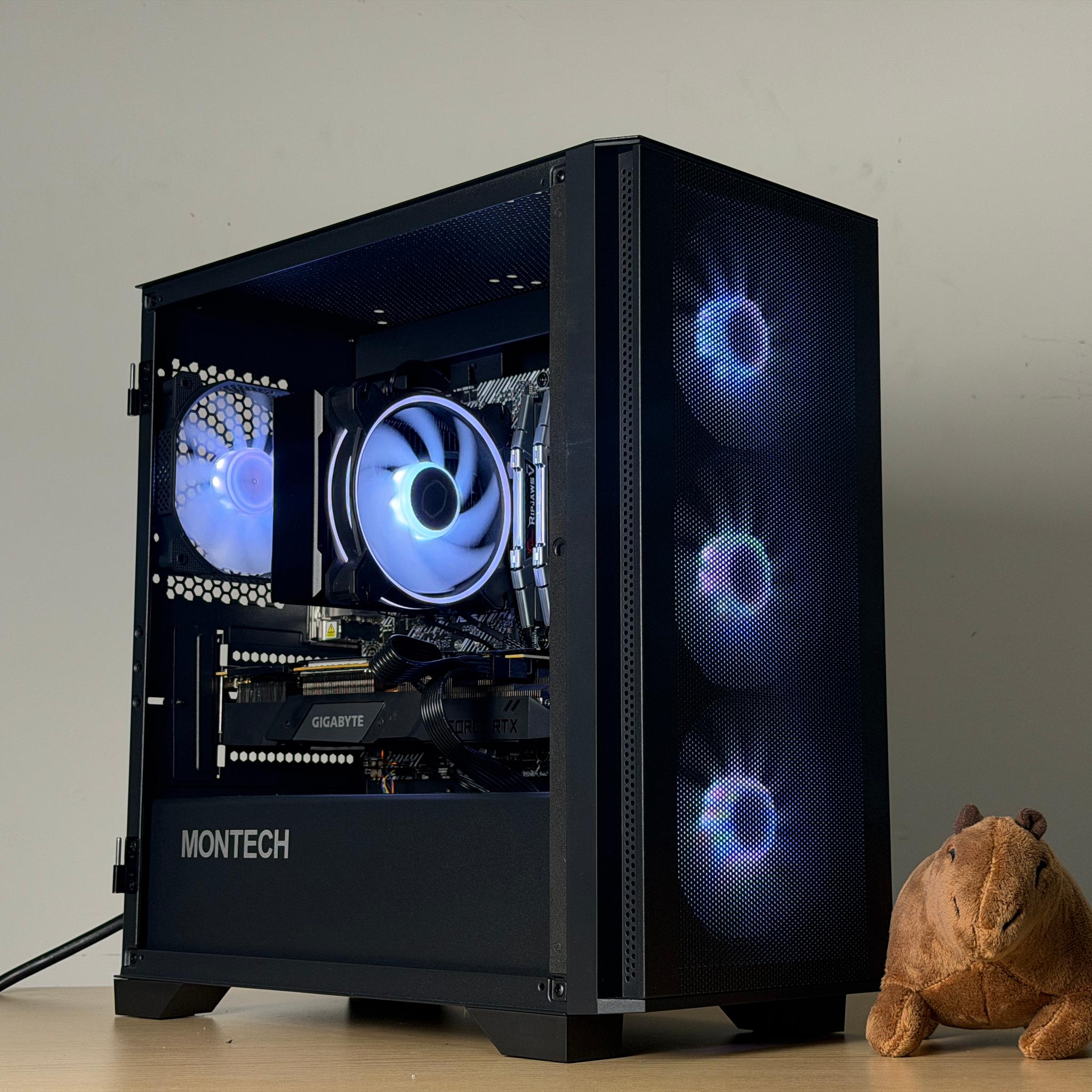 ♠️ 🖤 Black Ryzen 7 Gaming PC 🖤♠️ | Ryzen 7 3700x | RTX 2080 Super | 1TB SSD | 16GB Ram | WiFi + BT
