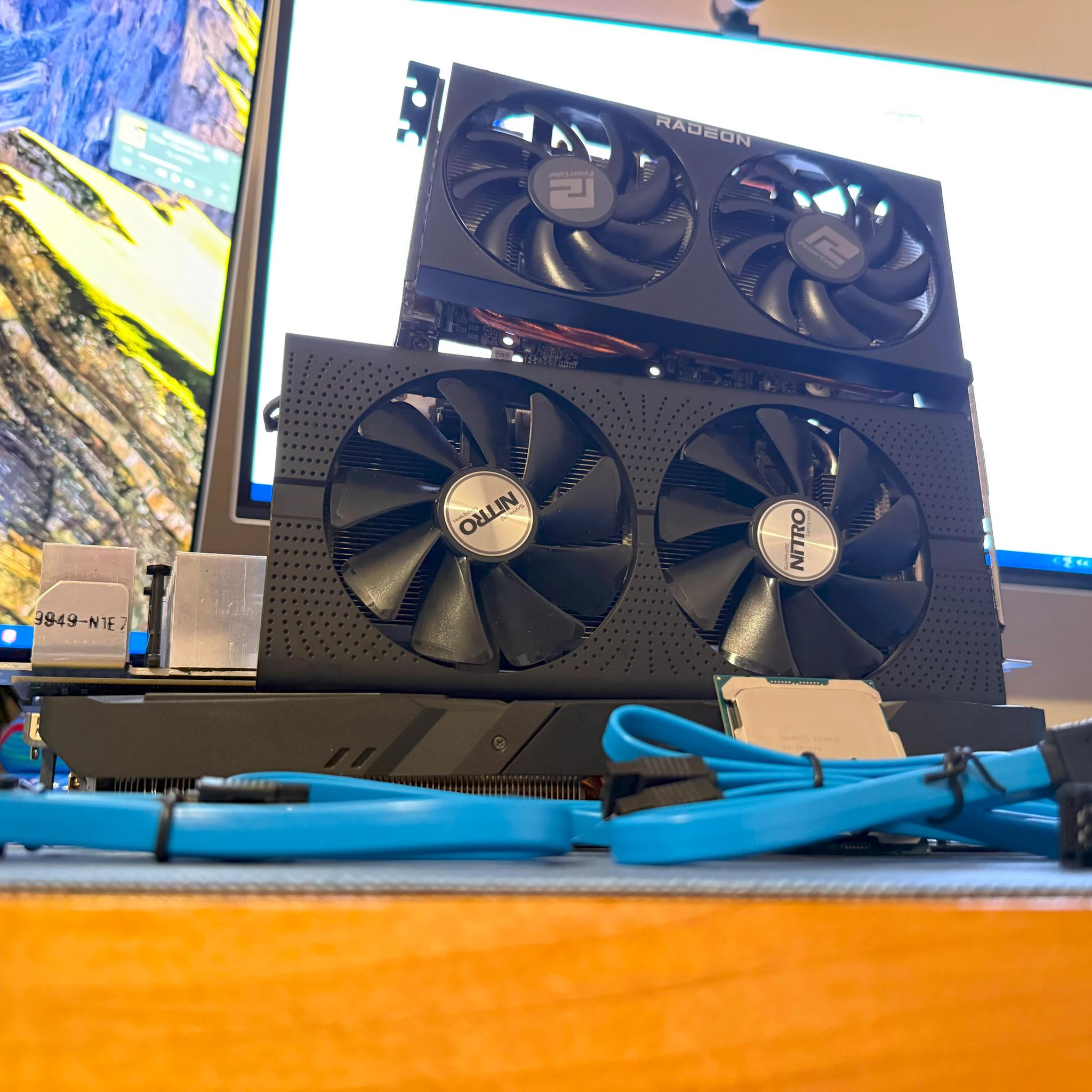 GPU Fort Stacking Kit! At least 3 GPUs you can stack and play games with!