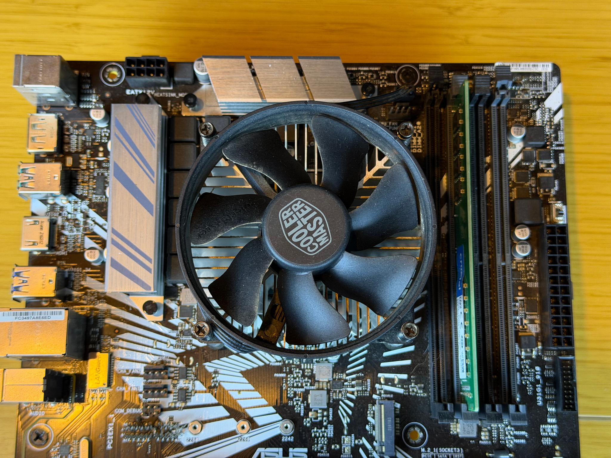 Asus PRIME z390-P G4900T+8gb Ram with CPU cooler