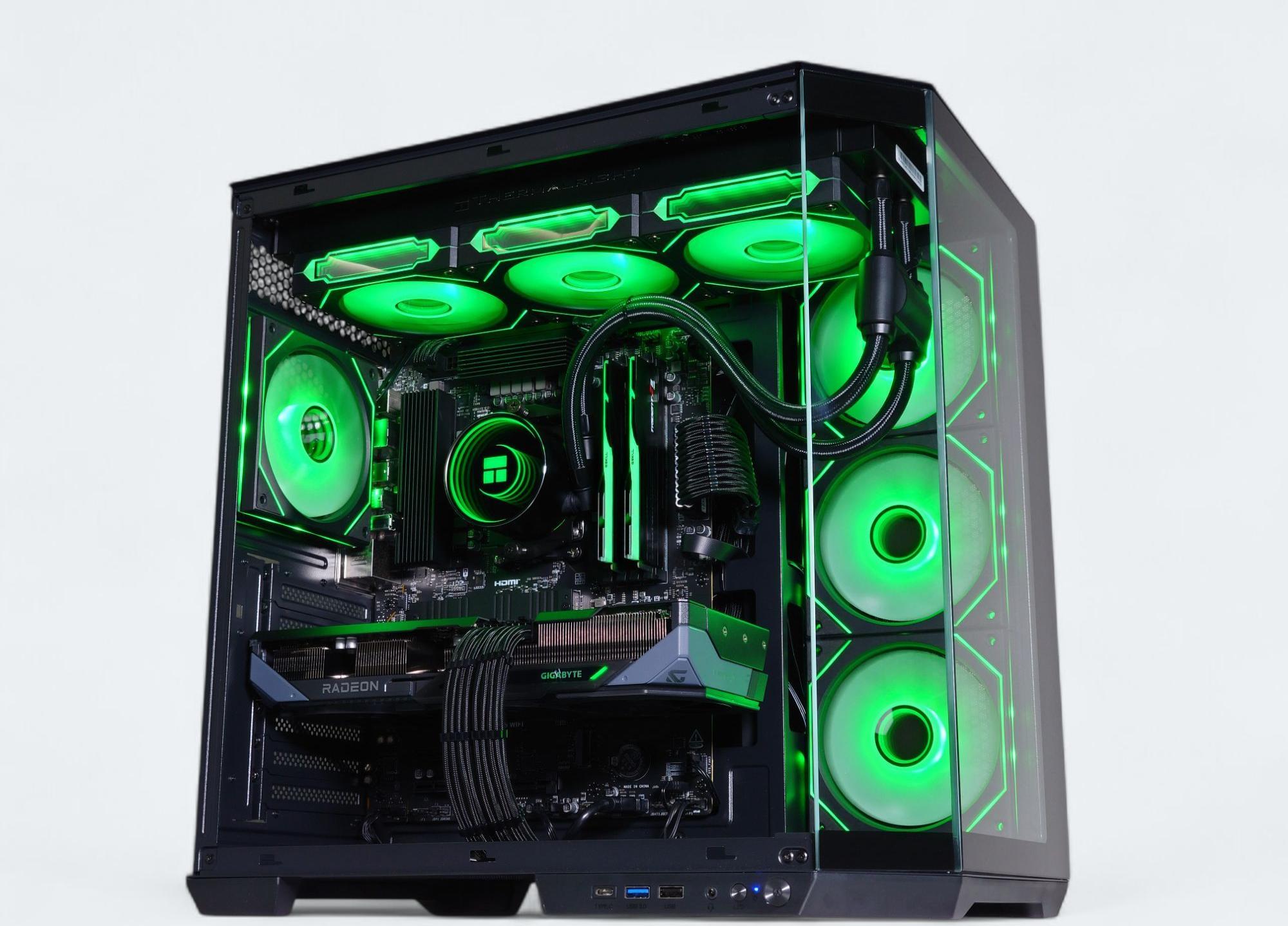 🖤Darkstar◼️Liquid Cooled Gaming PC◼️AMD RX 9070 16GB◼️AMD Ryzen 7 7700◼️32GB DDR5◼️1TB NVME