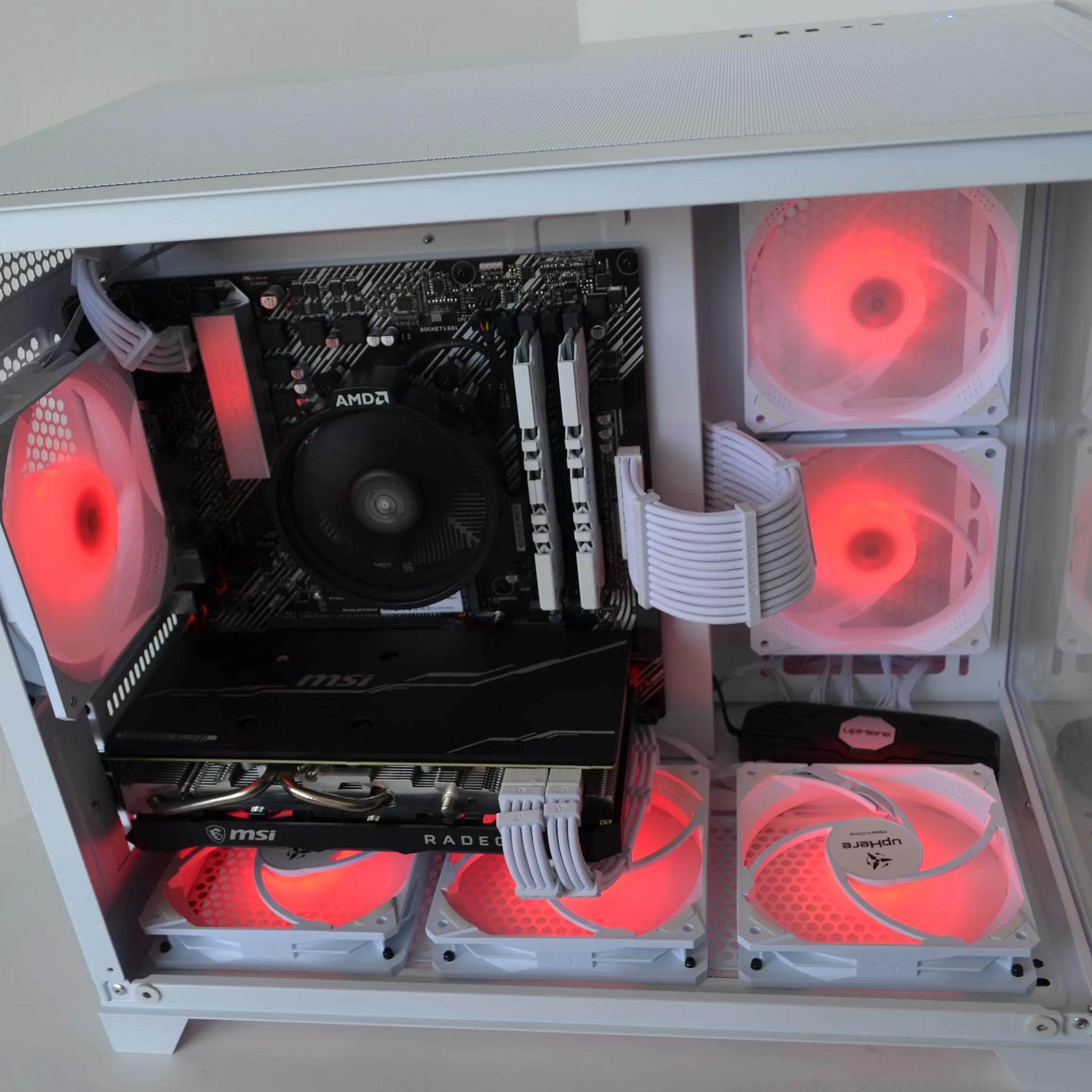 ❄️FrostBite🧊 Gaming PC - RX 5700 XT (RTX 3060 Equivalent) - Ryzen 5 5600g - 16GB Ram - 1TB NVME