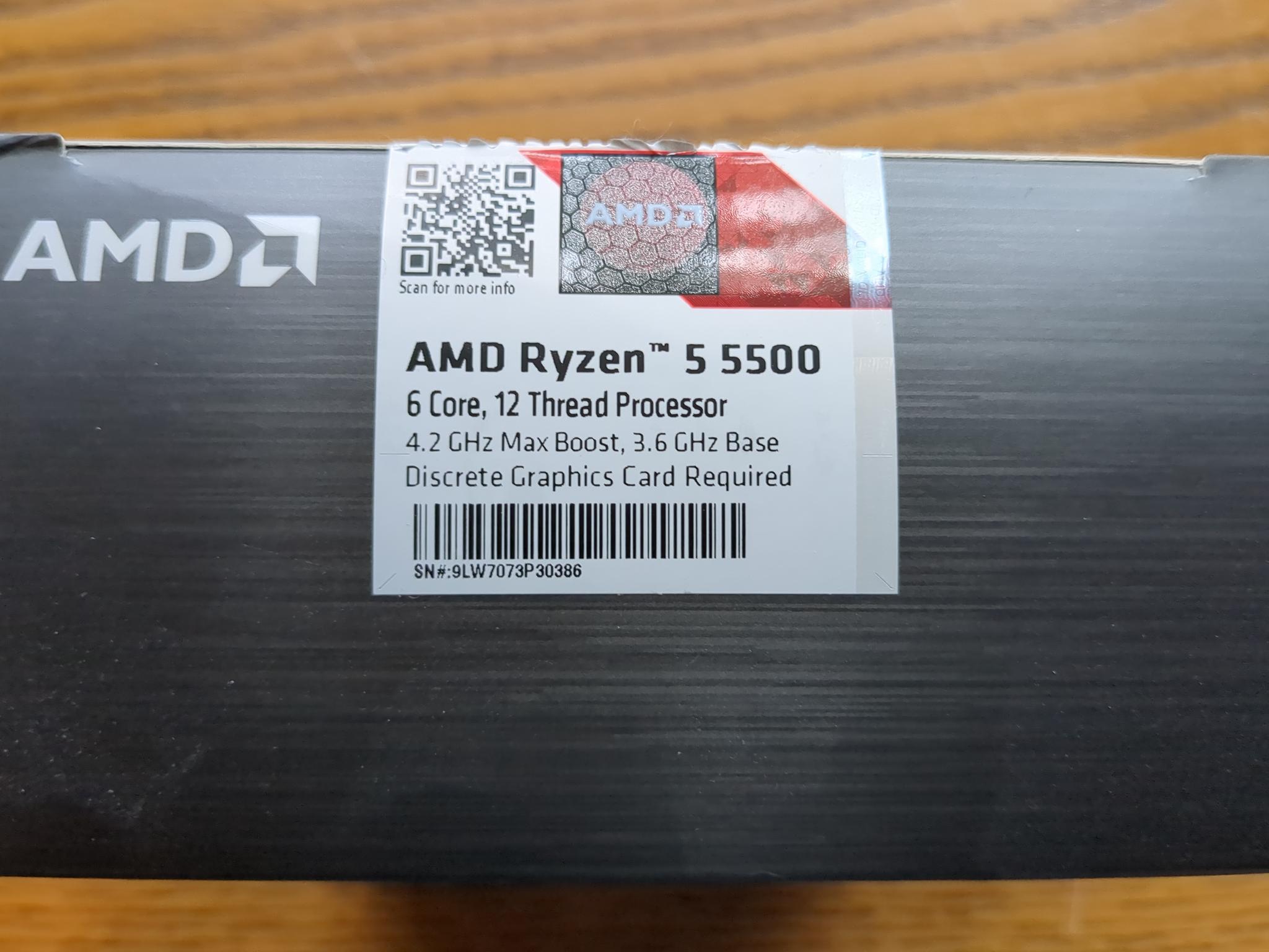 AMD Ryzen 5 5500