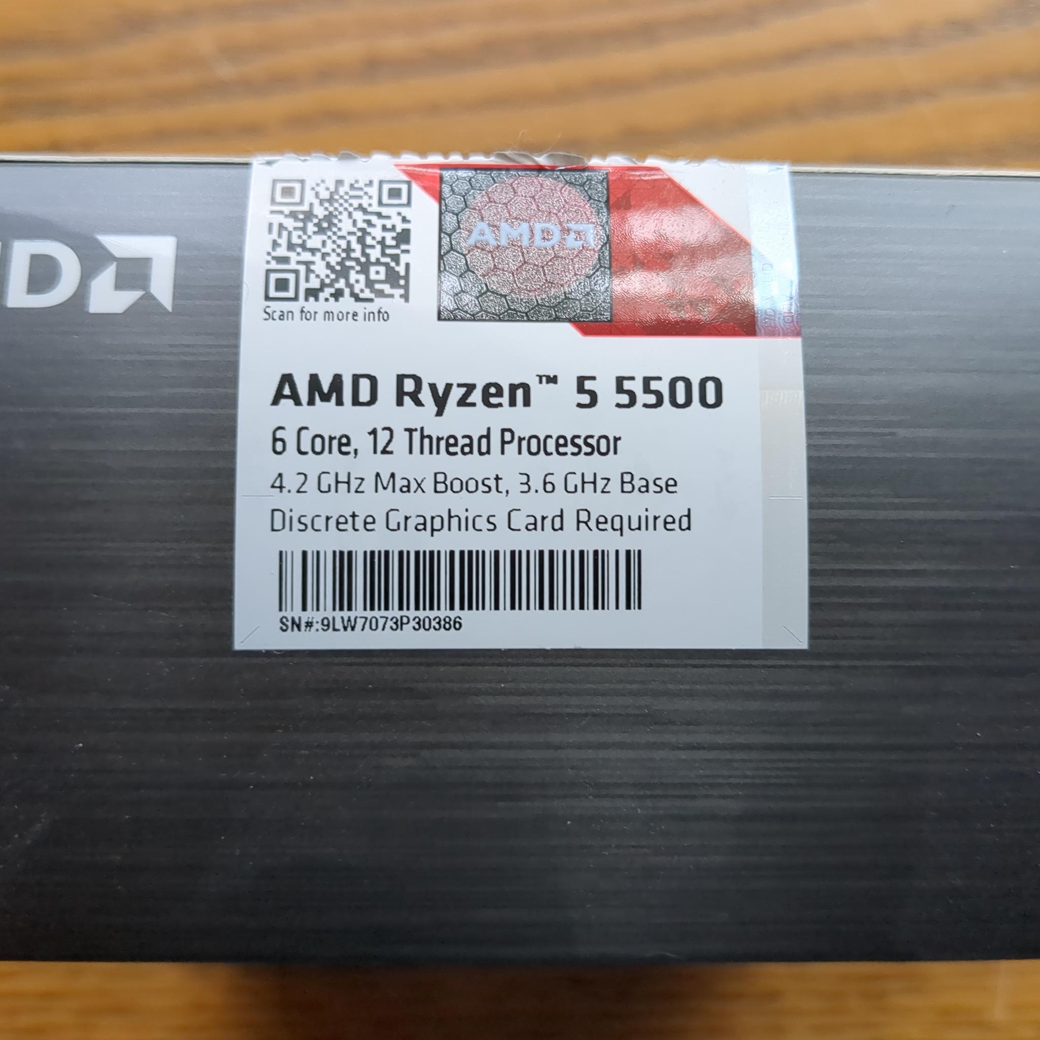 AMD Ryzen 5 5500