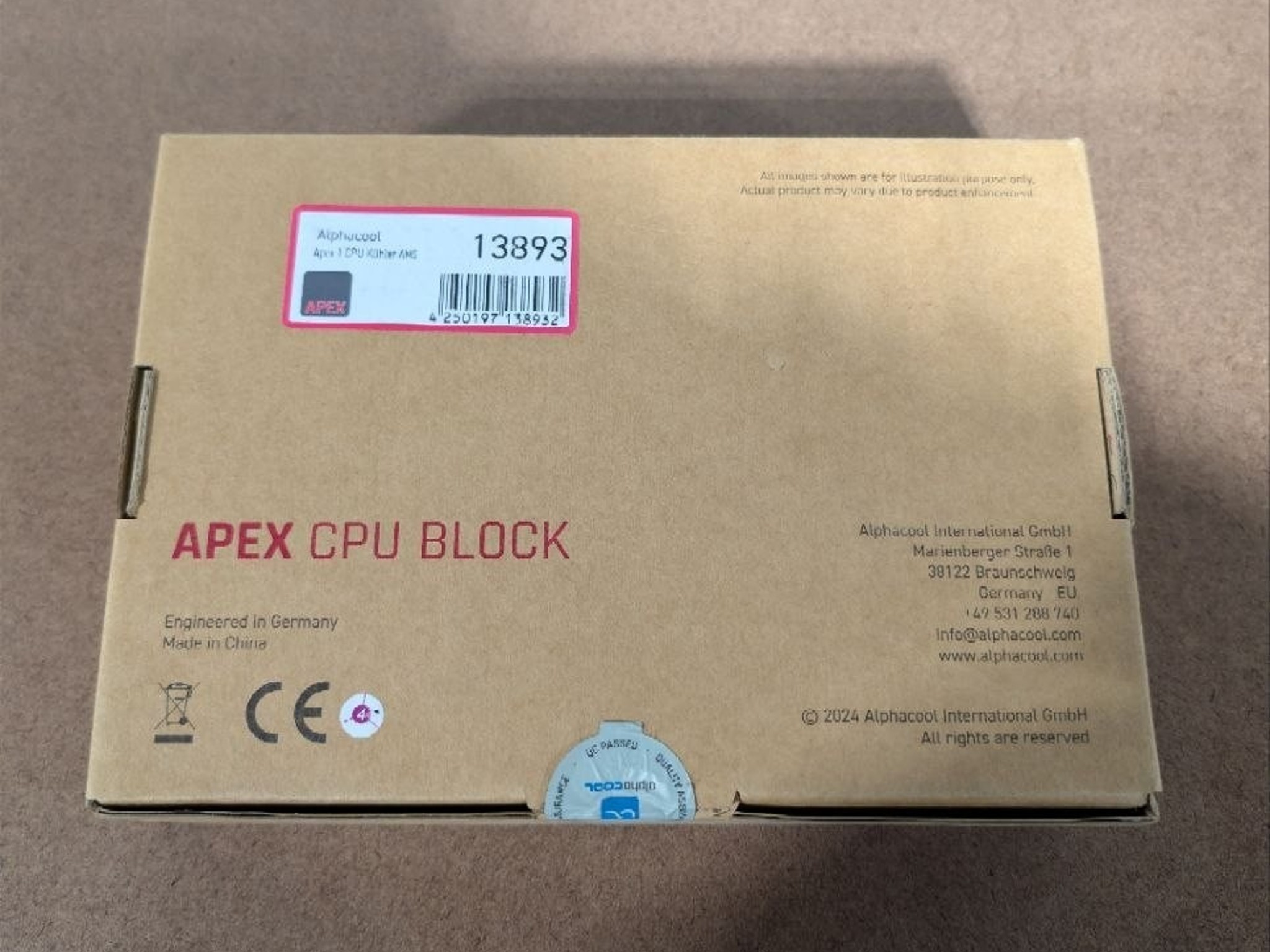 Alphacool Apex 1 CPU Cooler - AM5 (13893)