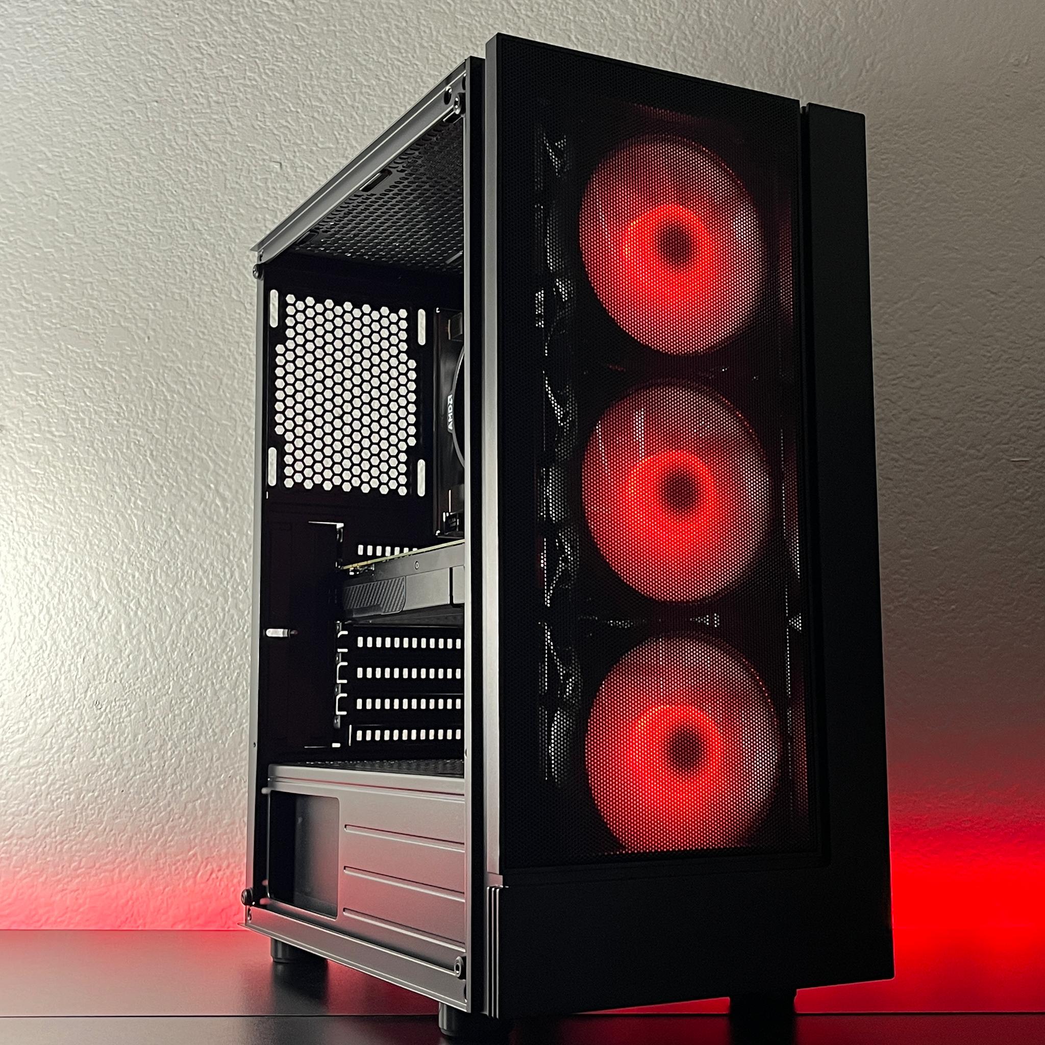 GTX 1070 8GB, Ryzen 7 2700, 16GB RAM | Black RGB Gaming Computer/PC