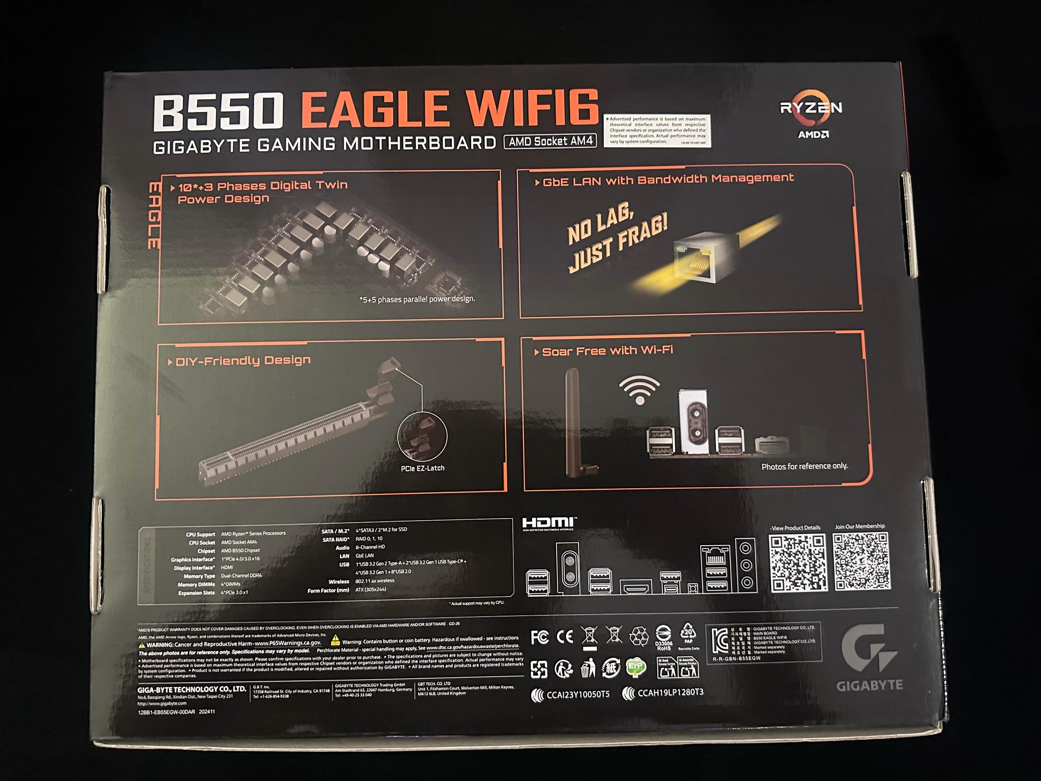 GIGABYTE B550 Eagle WIFI6