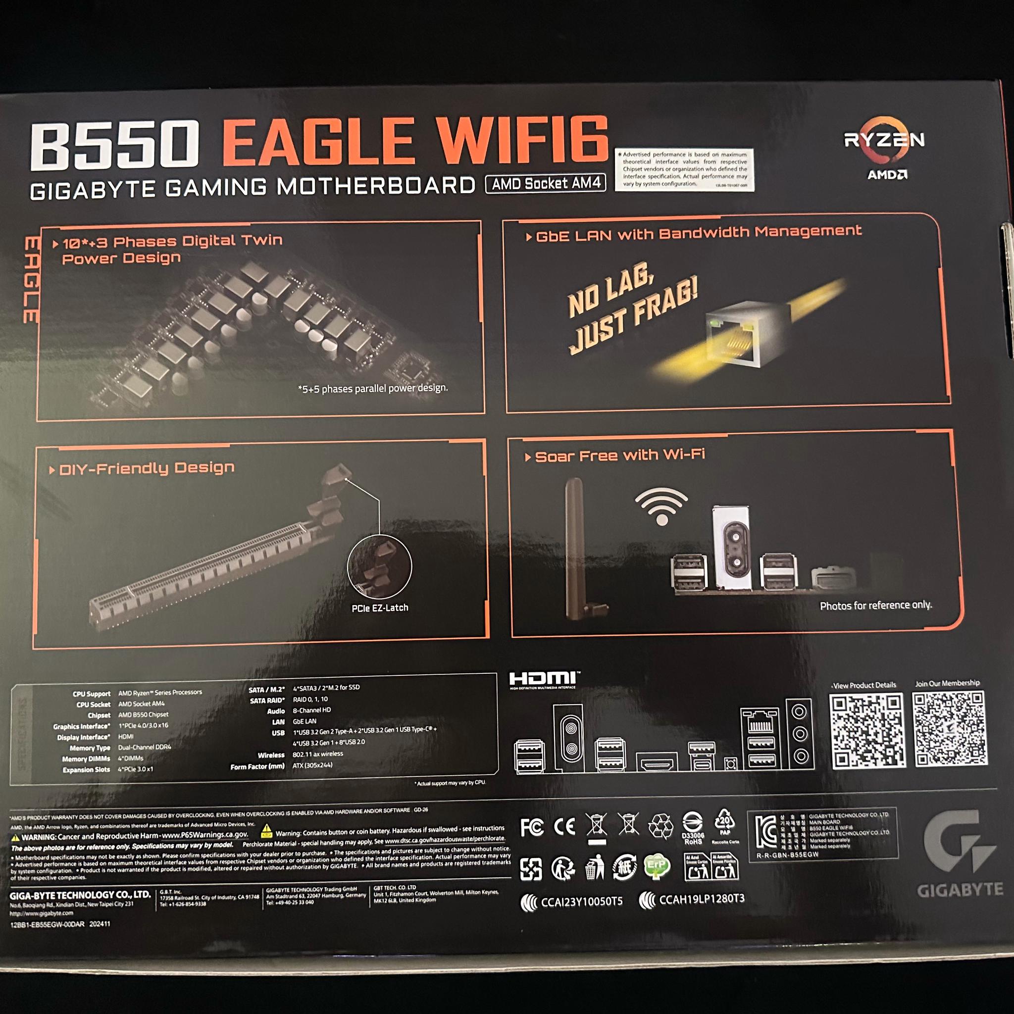 GIGABYTE B550 Eagle WIFI6