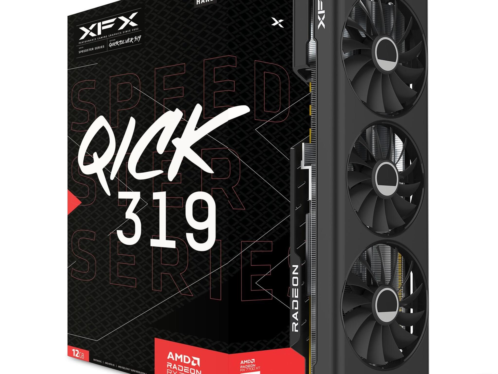 XFX Speedster QICK 319 BLACK Radeon RX 7700 XT