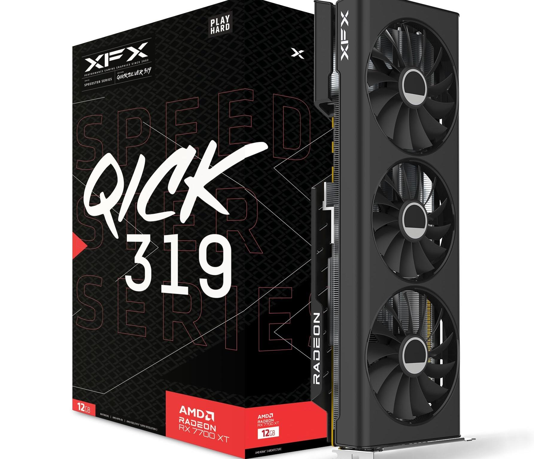 XFX Speedster QICK 319 BLACK Radeon RX 7700 XT