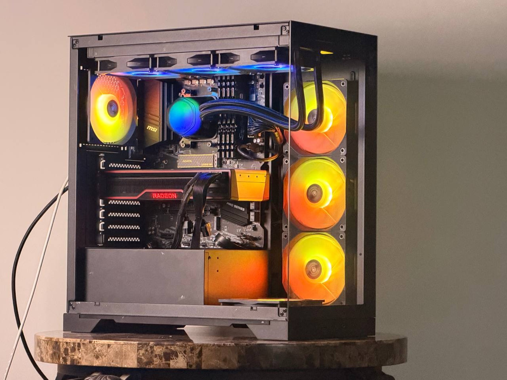 FREE SHIPPING 🖤 🌈 Black RGB Gaming PC | RX 6900 XT 16GB | Ryzen 7 5700x | 1TB SSD | 32 GB DDR4