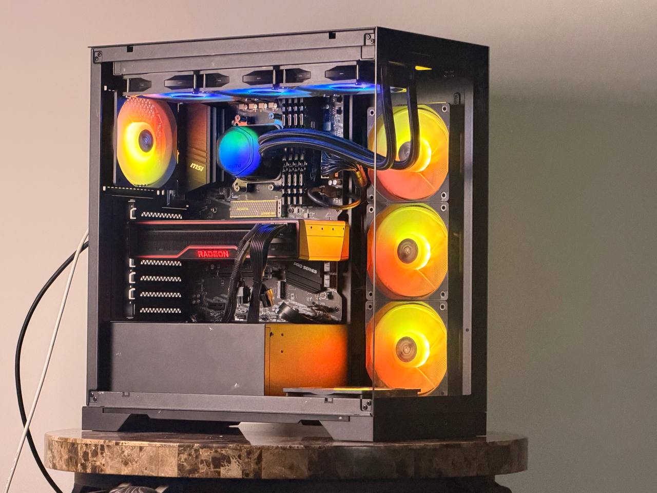 FREE SHIPPING 🖤 🌈 Black RGB Gaming PC | RX 6900 XT 16GB | Ryzen 7 5700x | 1TB SSD | 32 GB DDR4