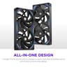 F280x Black performance single frame pc fan