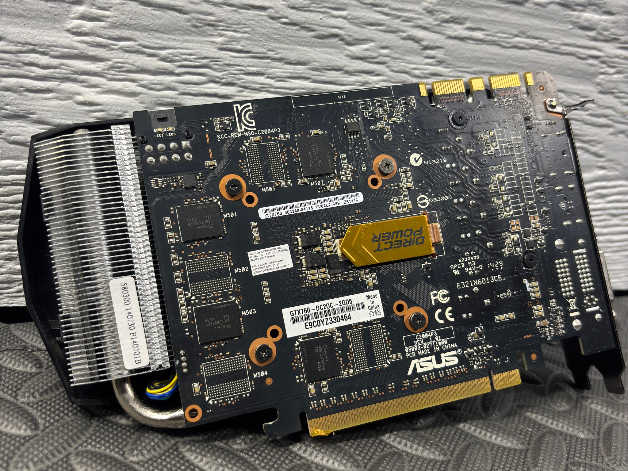 Gaming PC GPU – ASUS GTX 760 DirectCU II OC 2GB GDDR5 Tested Working