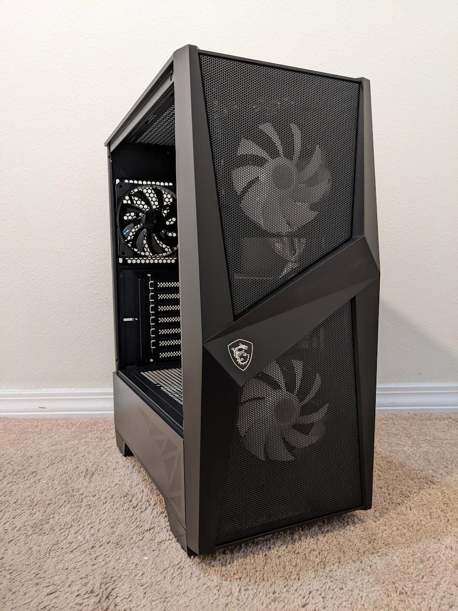 Open Box MSI MAG Forge 100R Mid Tower Gaming Case with ARGB fans