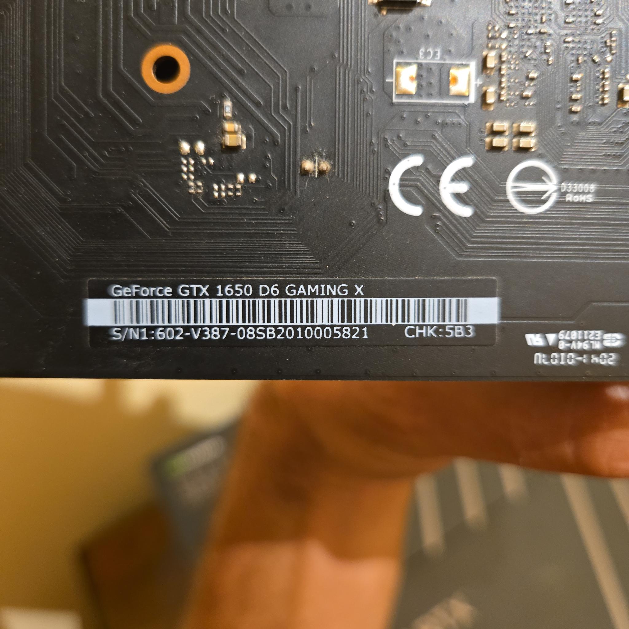 MSI GeForce GTX 1650 D6 GAMING X