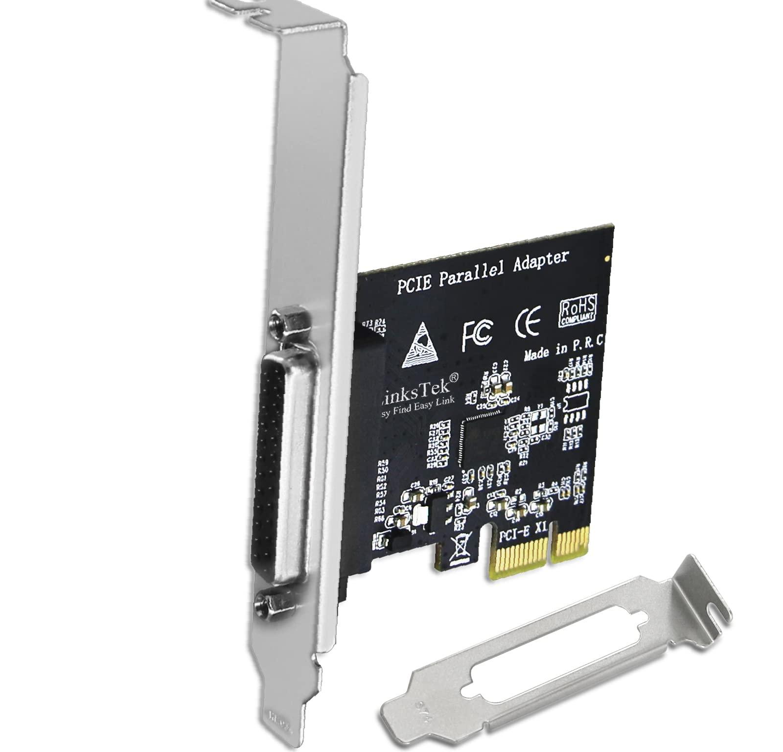 1-Port PCI Express Parallel Card for Printers, IEEE 1284 Standard DB25 LPT PCIE PCIE-PA1