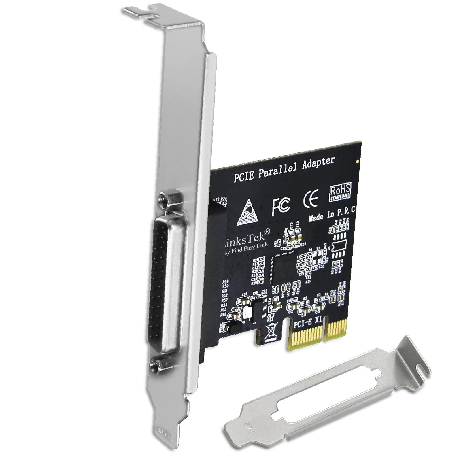 1-Port PCI Express Parallel Card for Printers, IEEE 1284 Standard DB25 LPT PCIE PCIE-PA1