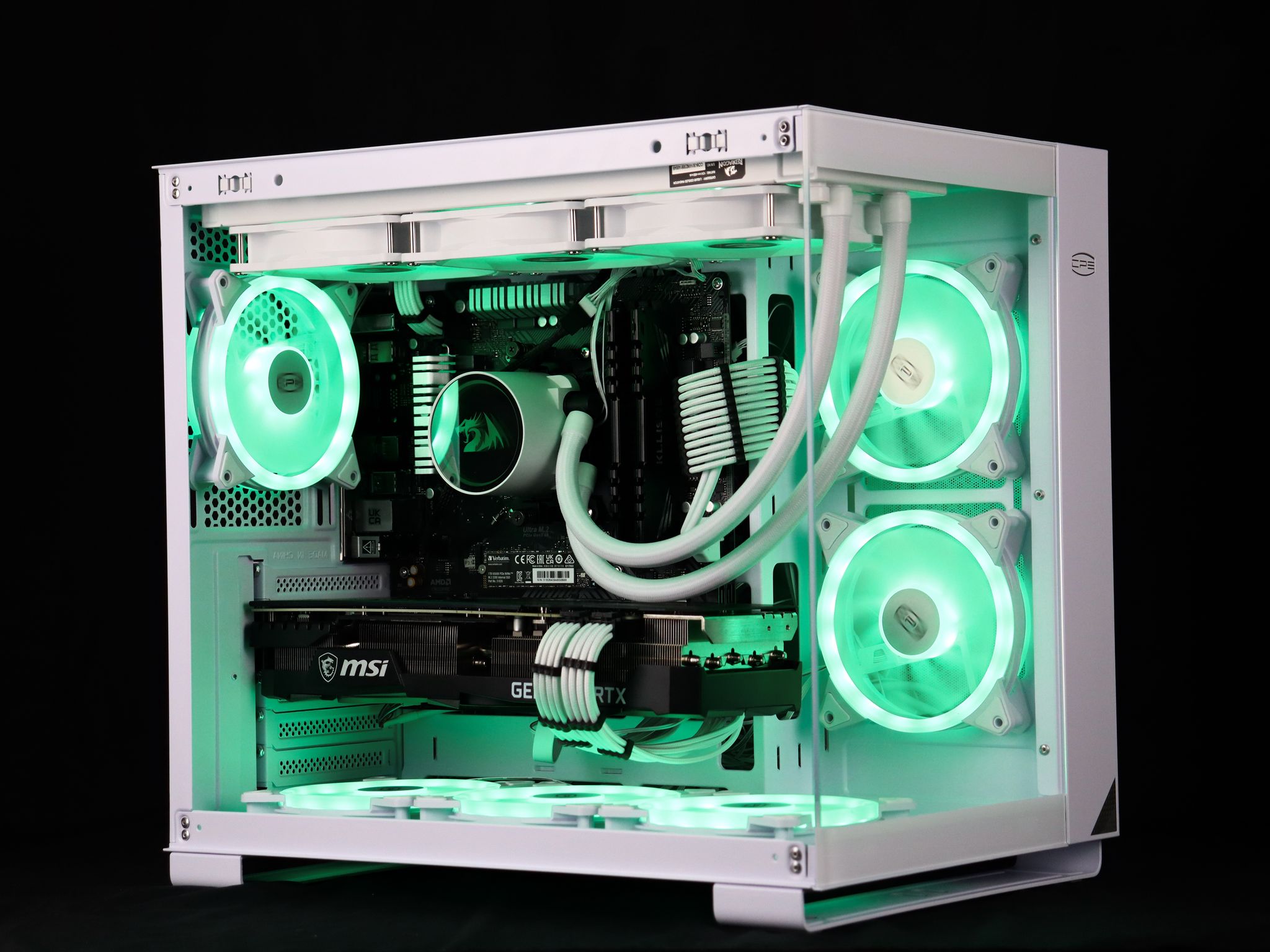 ❄️🧊💎- Whiteout 1440P Gaming PC | RTX 3080, Ryzen 7 5700X, 32GB RAM, 1TB NVMe SSD ❄️🧊💎
