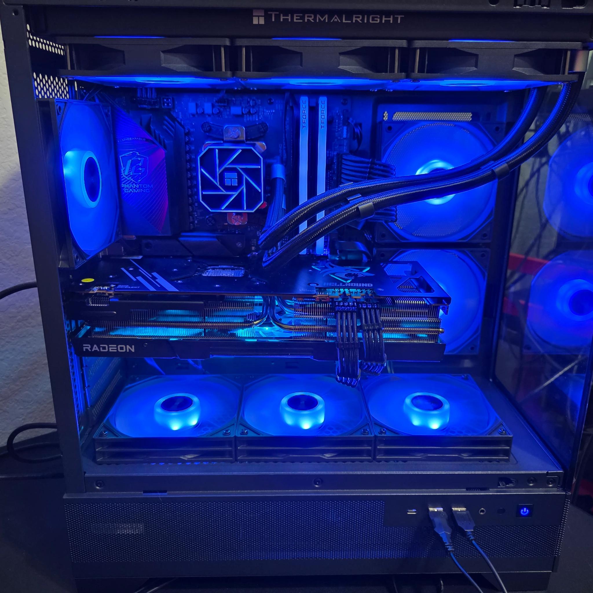 Fresh Build Gaming PC 9800X3D-32GB Ram-RX 7900XTX Hellhound with 2TB SSD
