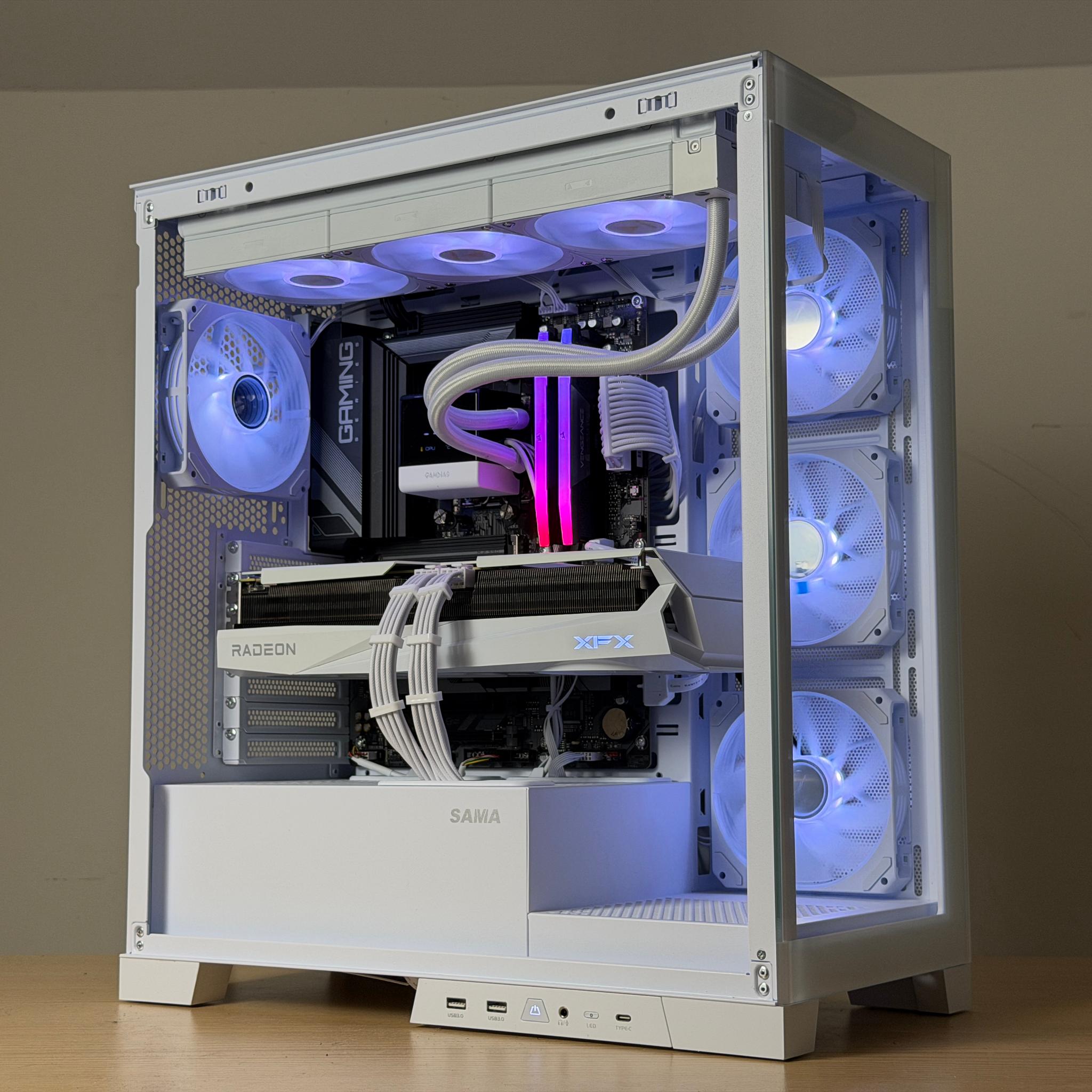 ⚪ RX 9070 XT RYZEN 7 X3d WHITE GAMING PC ⚪ | RYZEN 7 7800X3D | 32GB DDR5 | 2TB SSD