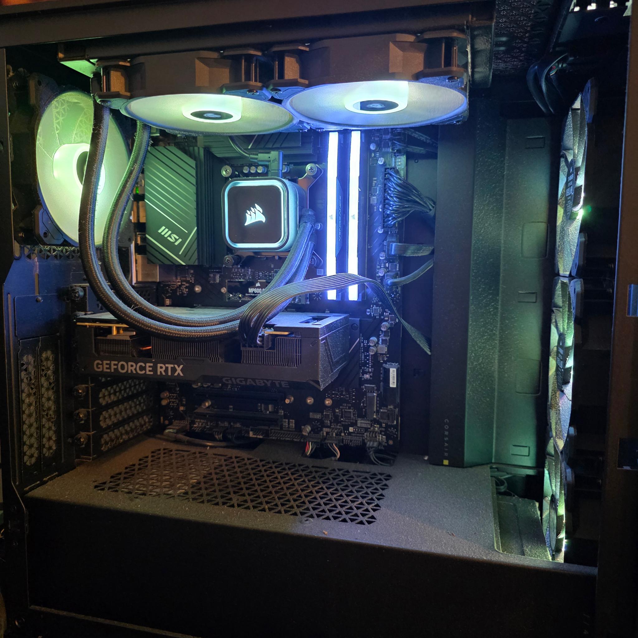 Vengeance i7400 Series Gaming PC NVIDIA Geforce RTX 4070 32GB Vengeance DDR5 memory 1TB M.2NVMe SSD