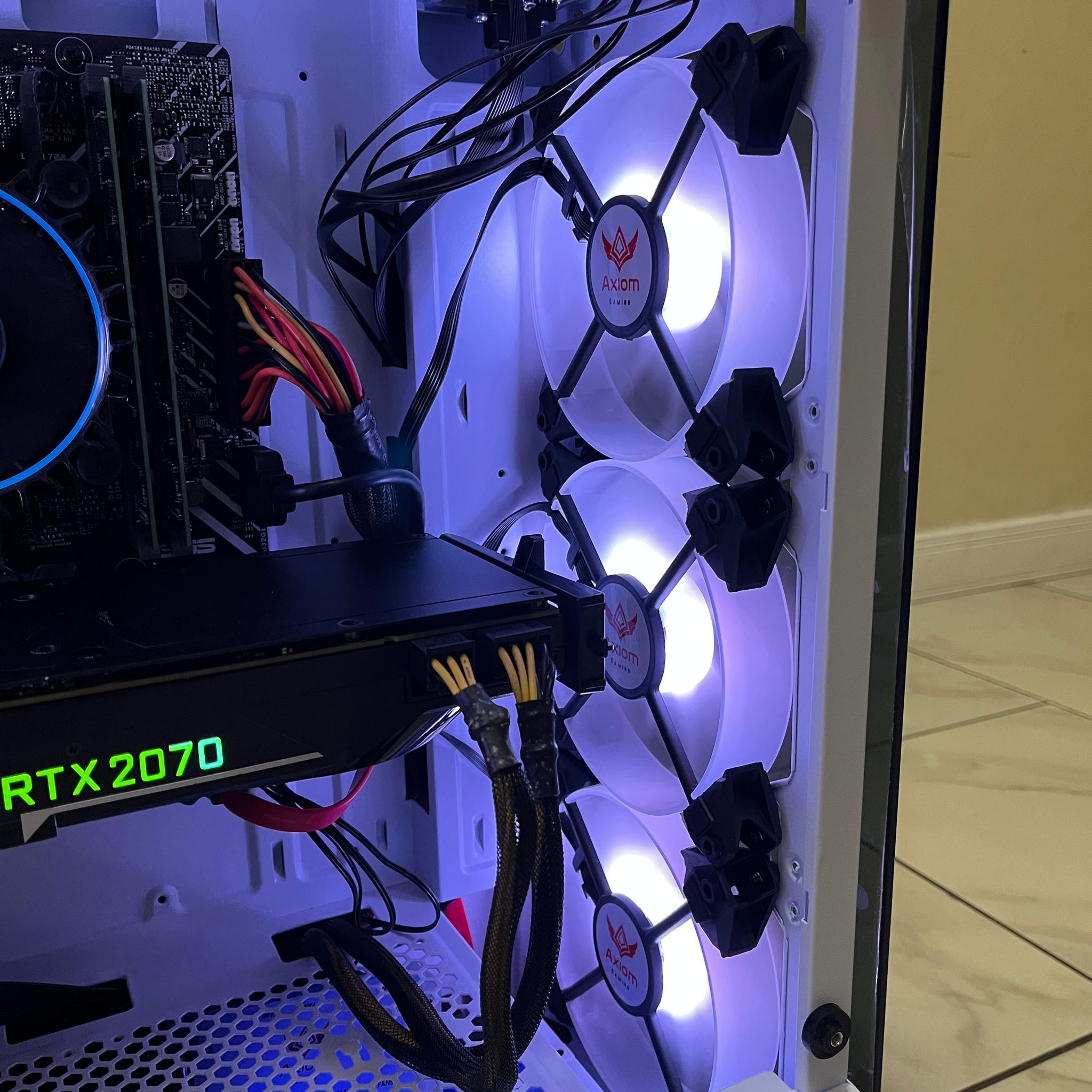 Intel i3-12100, RTX 2070, 16GB RAM, 1TB SSD, High FPS Gaming PC w/ Wi-Fi + Bluetooth & RGB Remote