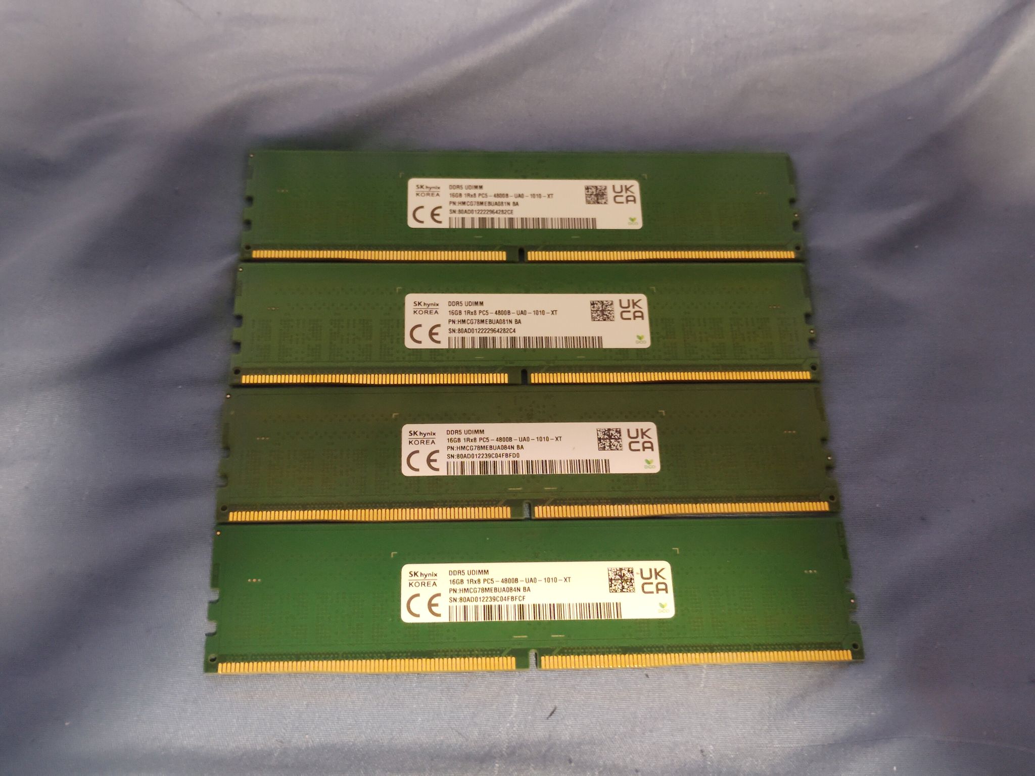 SK Hynix 32 GB (2x16GB) DDR5 4800 Mhz Desktop DIMM Ram - Works great!