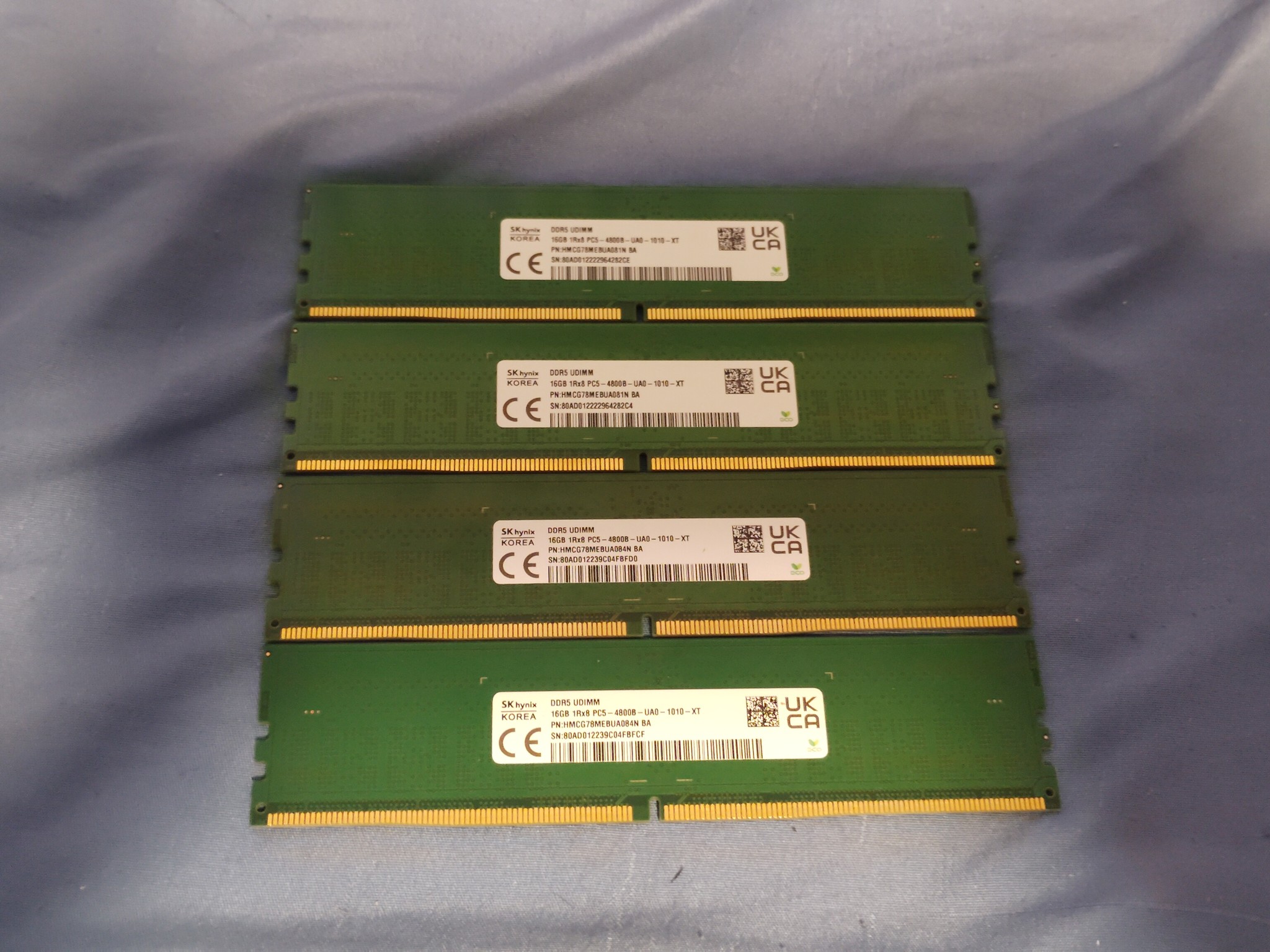 SK Hynix 32 GB (2x16GB) DDR5 4800 Mhz Desktop DIMM Ram - Works