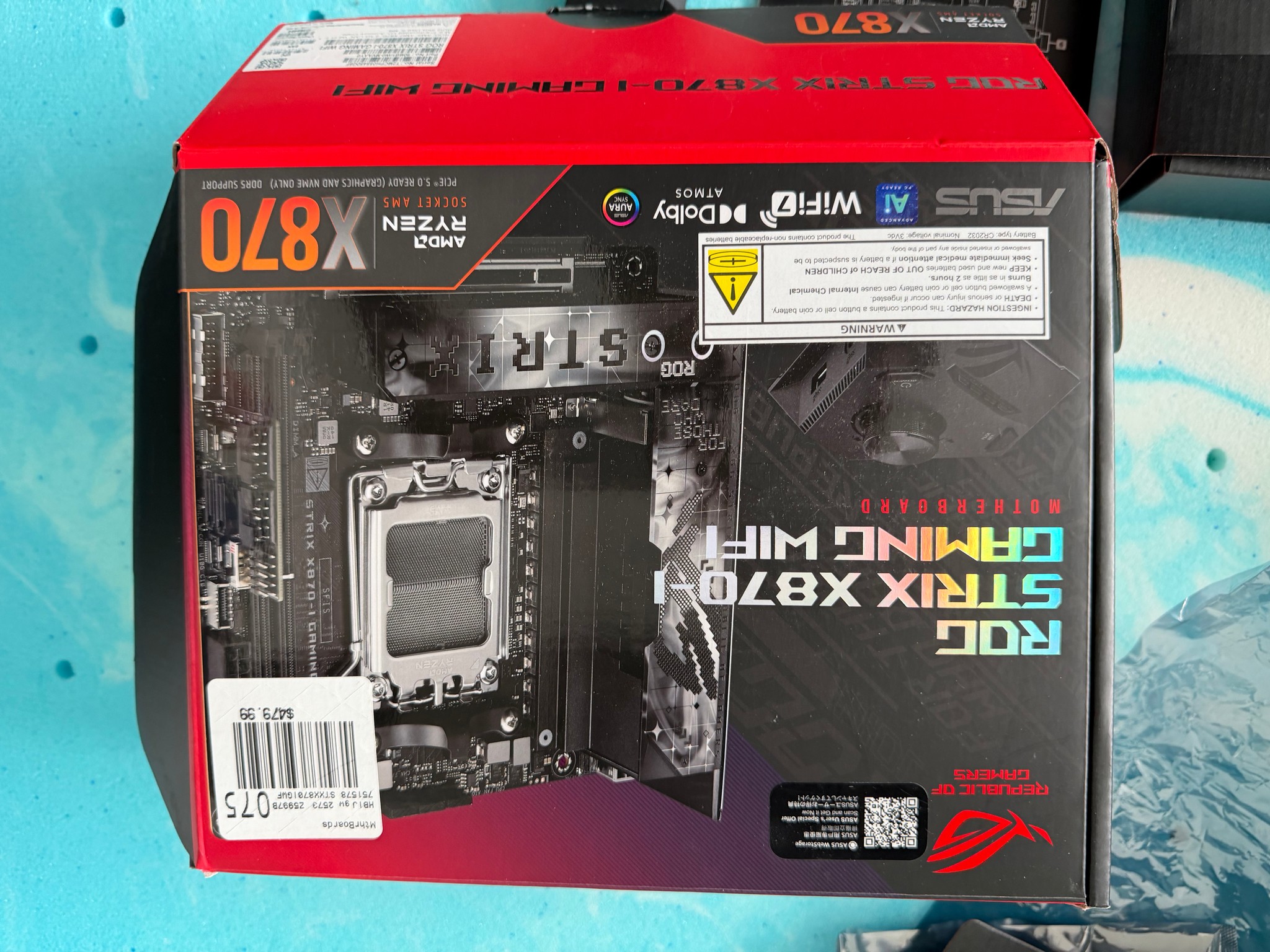 asus x870i Itx motherboard