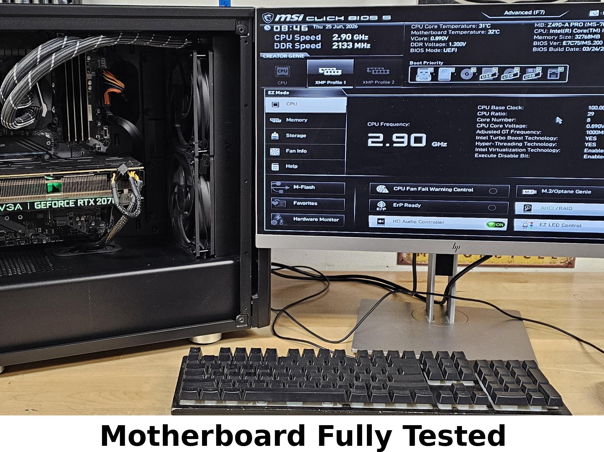 MSI Z490-A PRO LGA1200 DDR4 ATX Motherboard