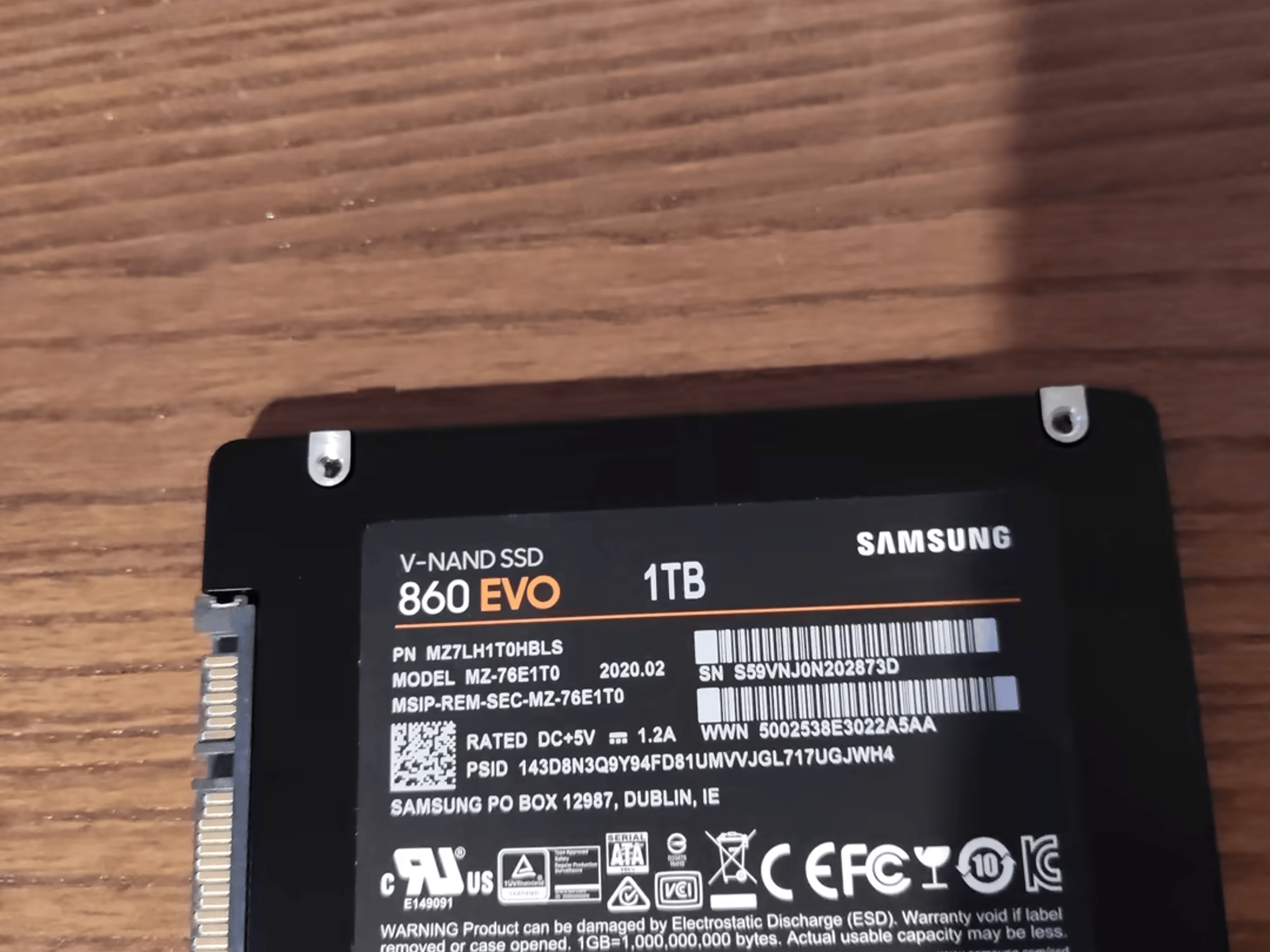 Samsung 860 Evo 1TB SSD