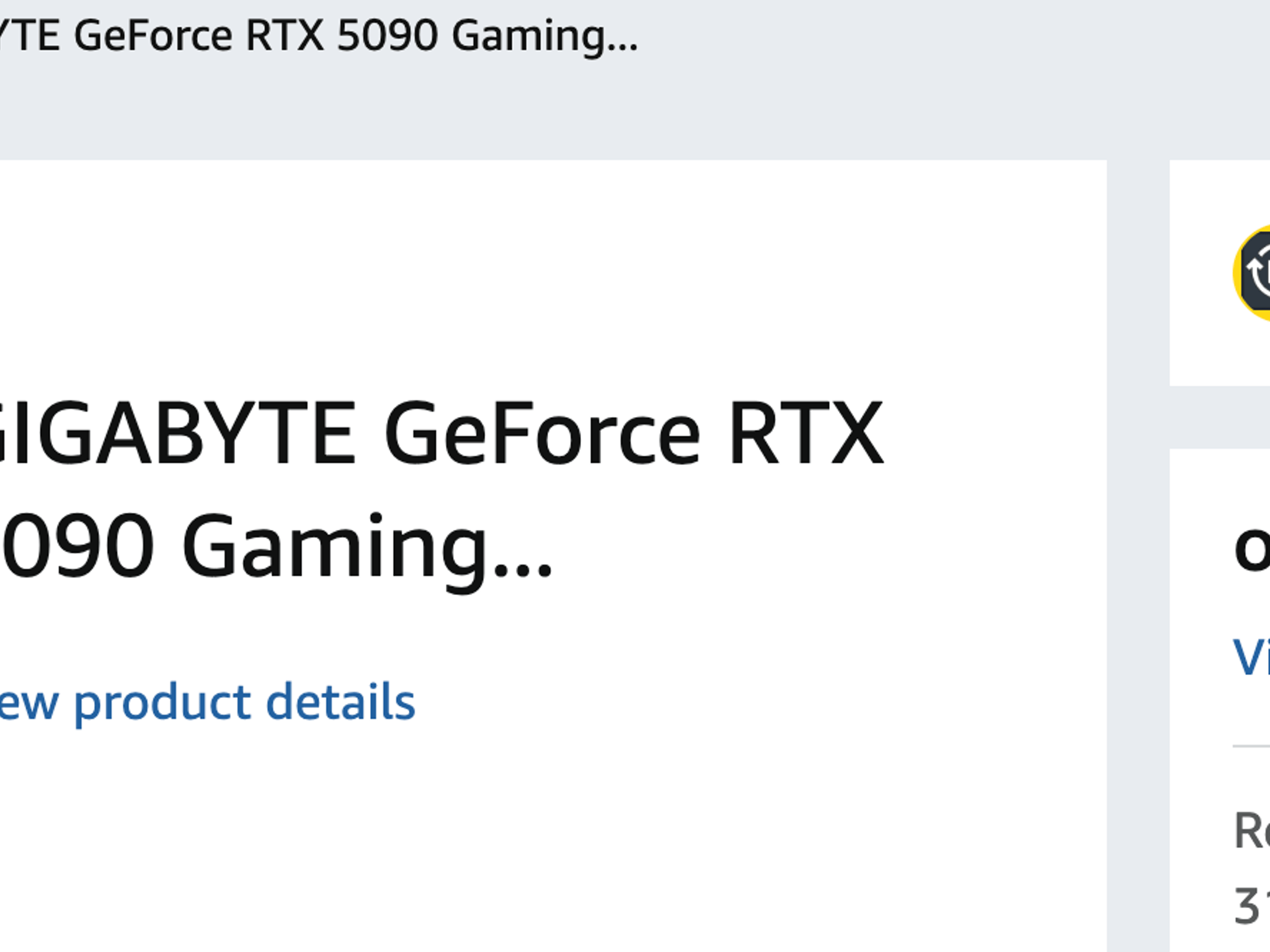 GIGABYTE GeForce RTX 5090 GAMING OC 32G