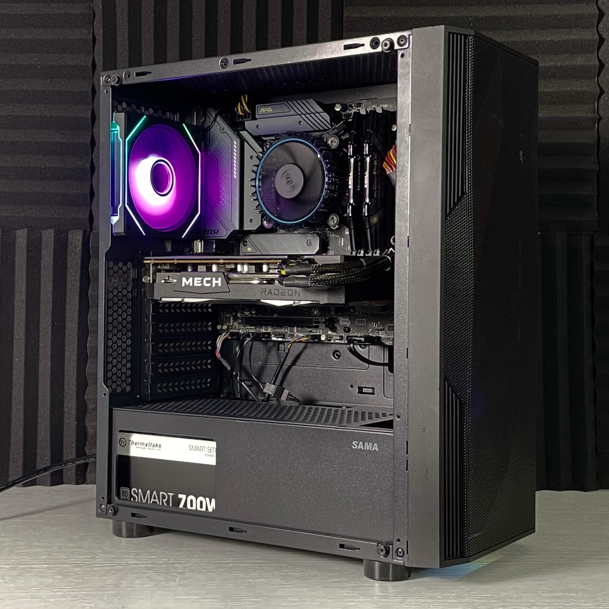 ⚫✨GRAPHITE Gaming PC | RX 6650 XT | i5-12400F | 16GB DDR4 | 1.5TB TOTAL | WiFi + BT | FREE SHIP
