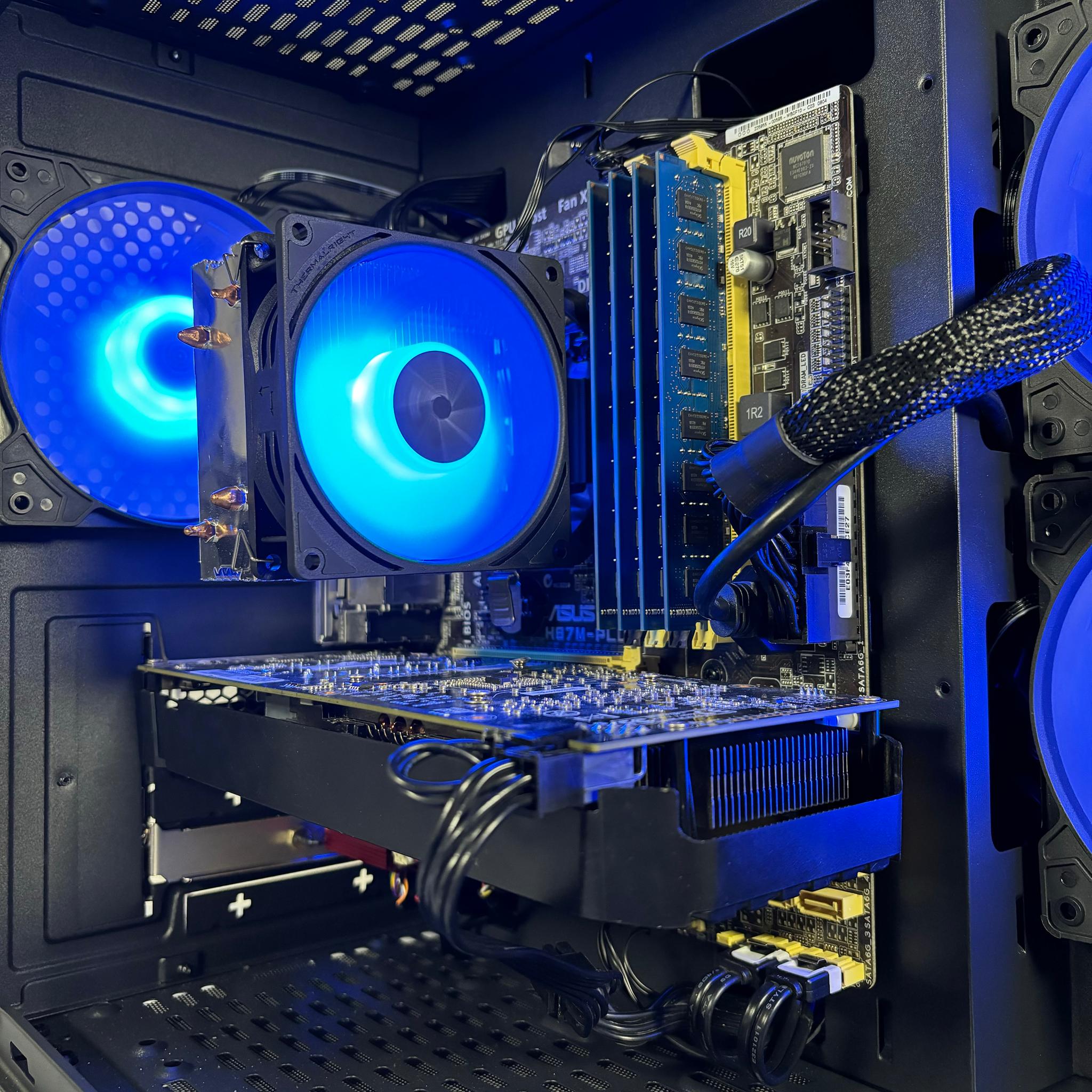 🔵⚫️ | Budget RGB Gaming PC | i7-4770* + GTX 1060 6GB | 16GB | WiFi INCLUDED | #0004