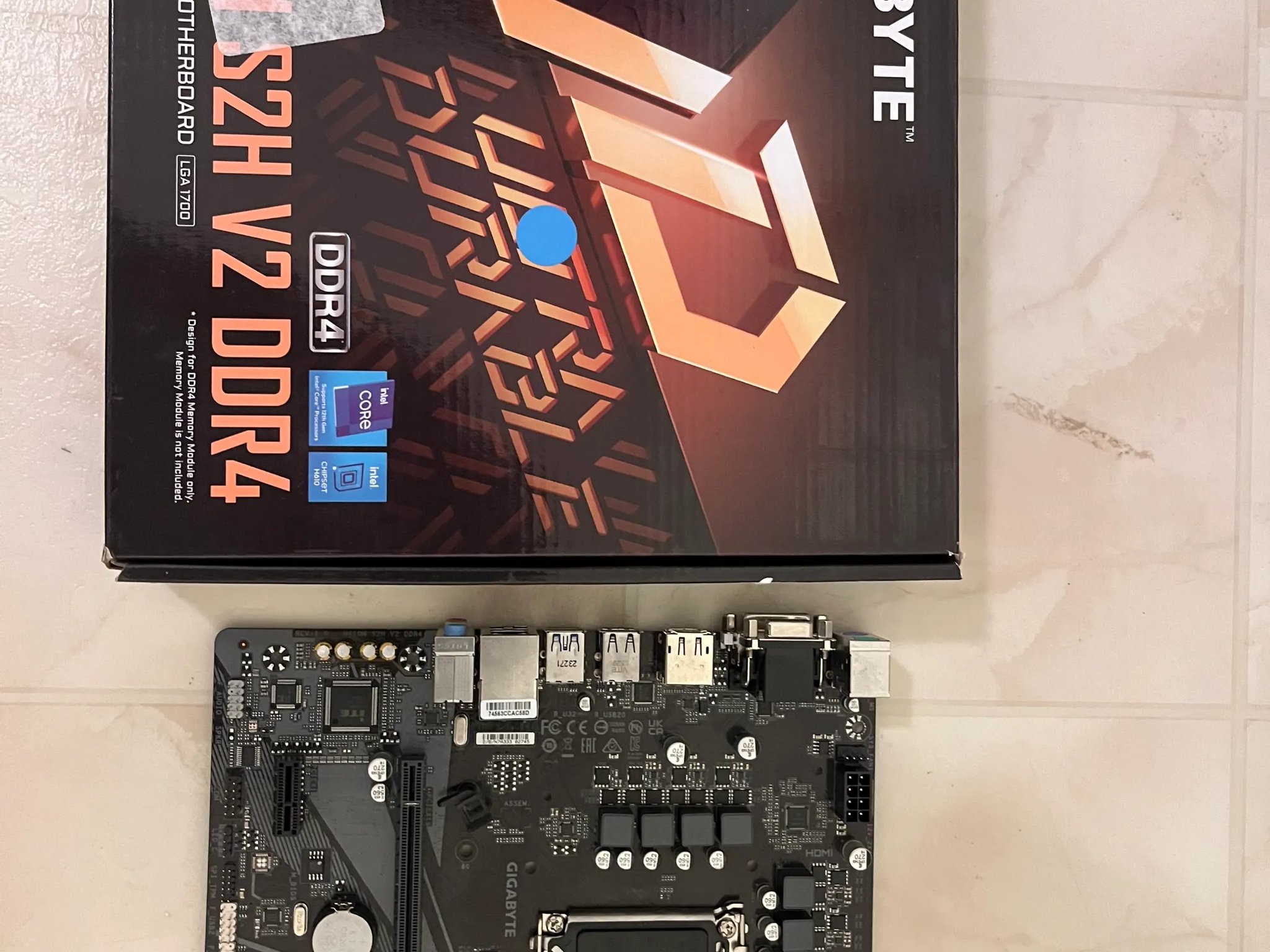 GIGABYTE H610M S2H V2 DDR4 (LGA 1700/ Micro ATX/ DDR4/ Single M.2/ PCIe 4.0/ USB 3.2 Gen1)