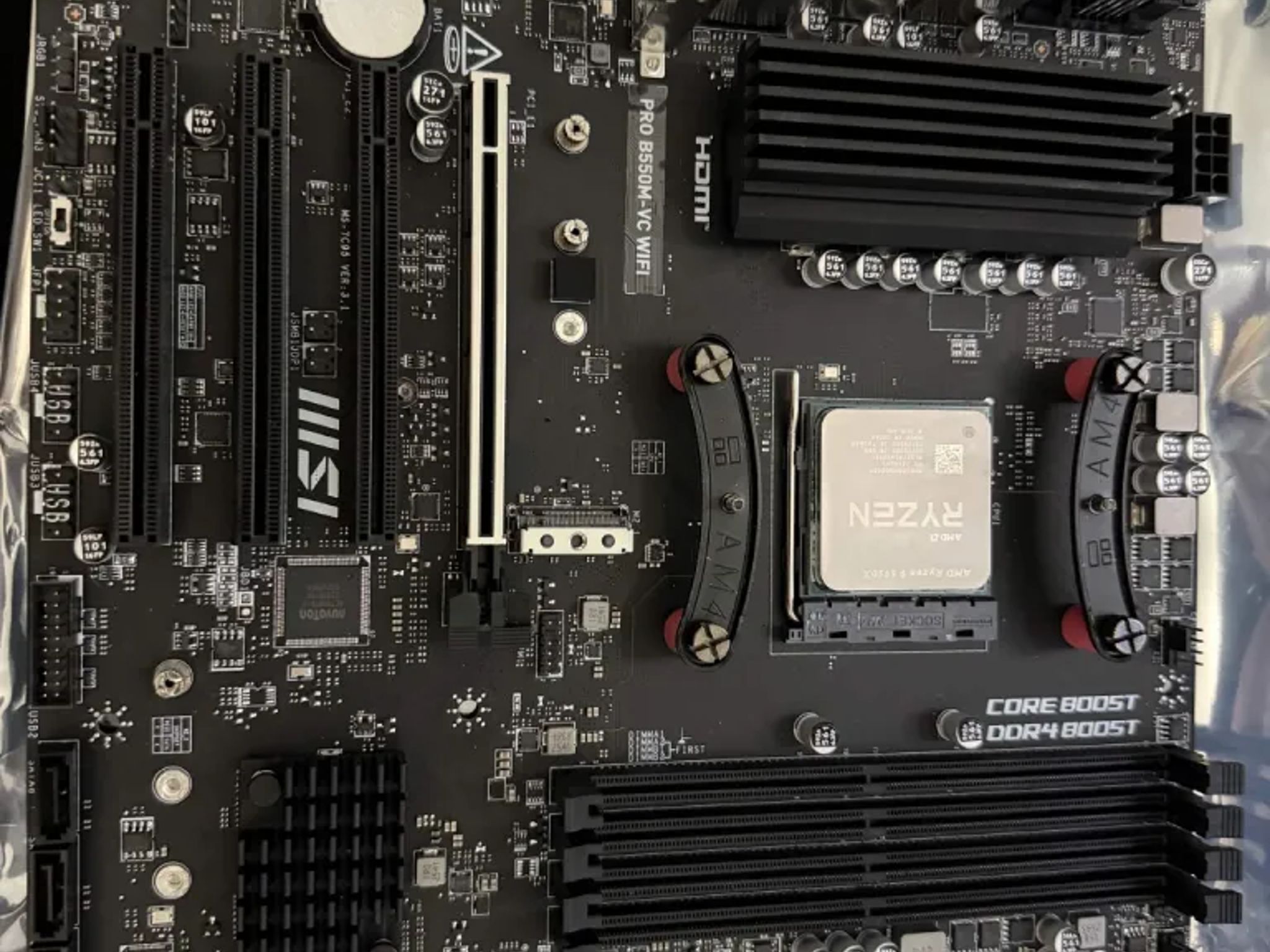 MSI b550m-vc wifi with ryzen 9 5950x